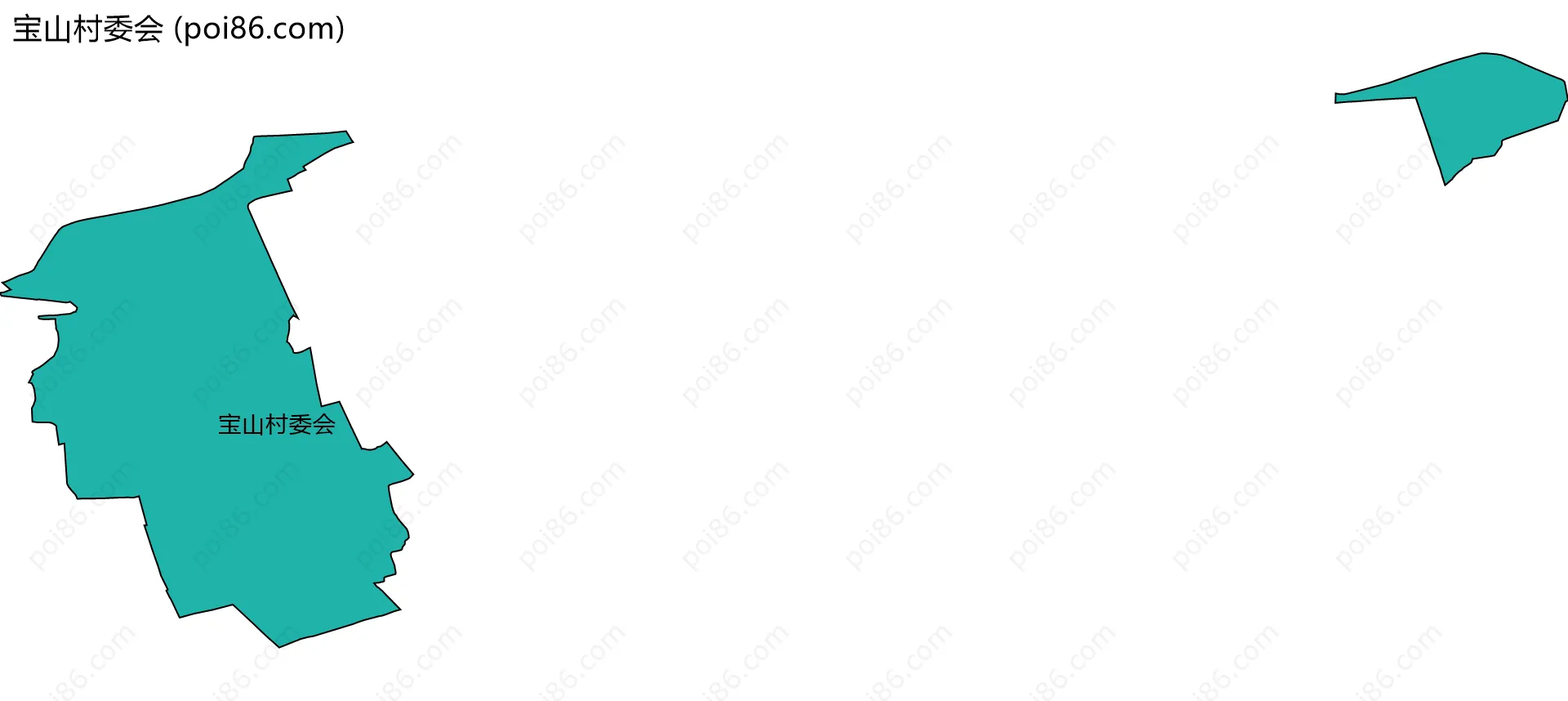 宝山村委会边界地图