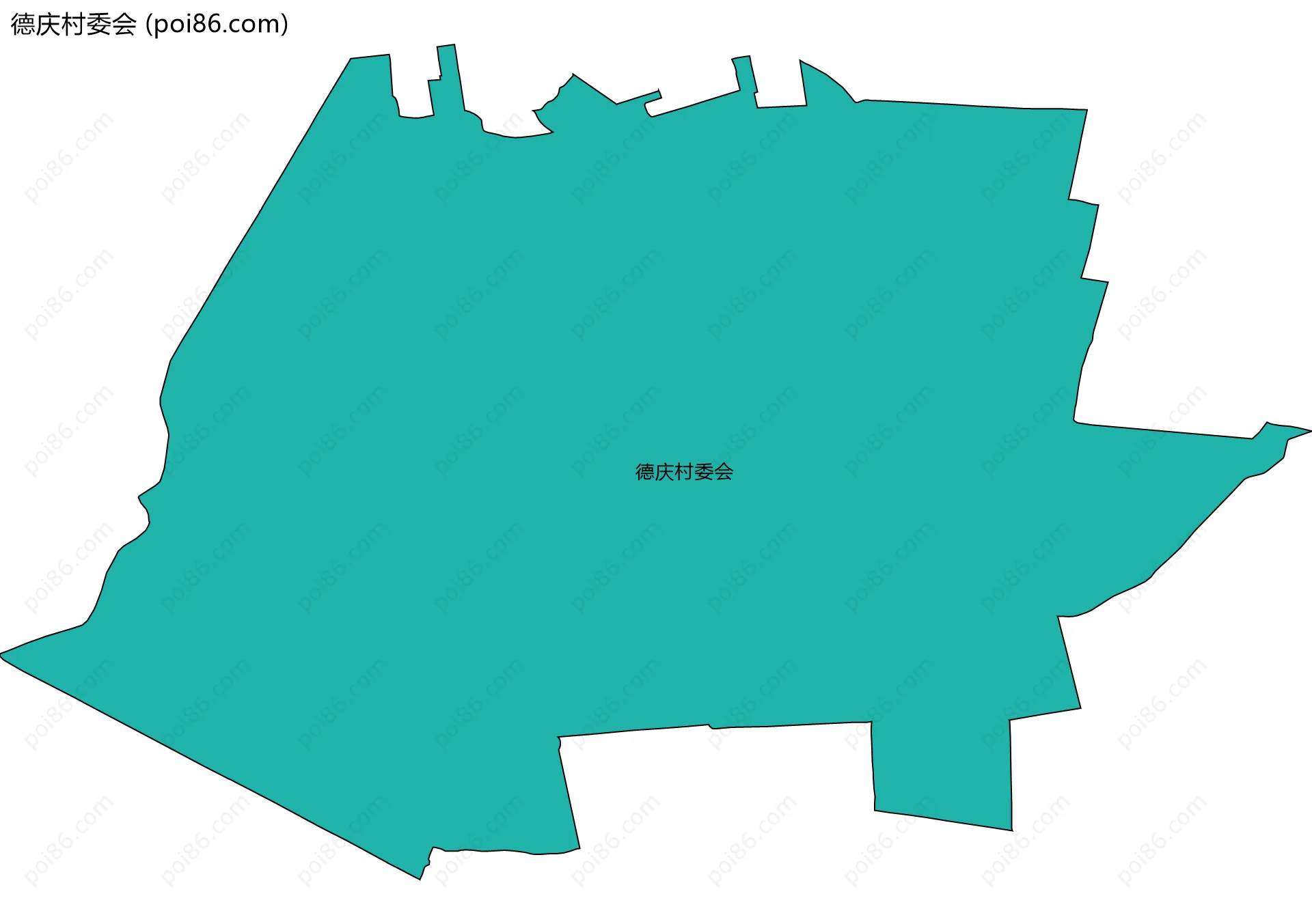 德庆村委会边界地图