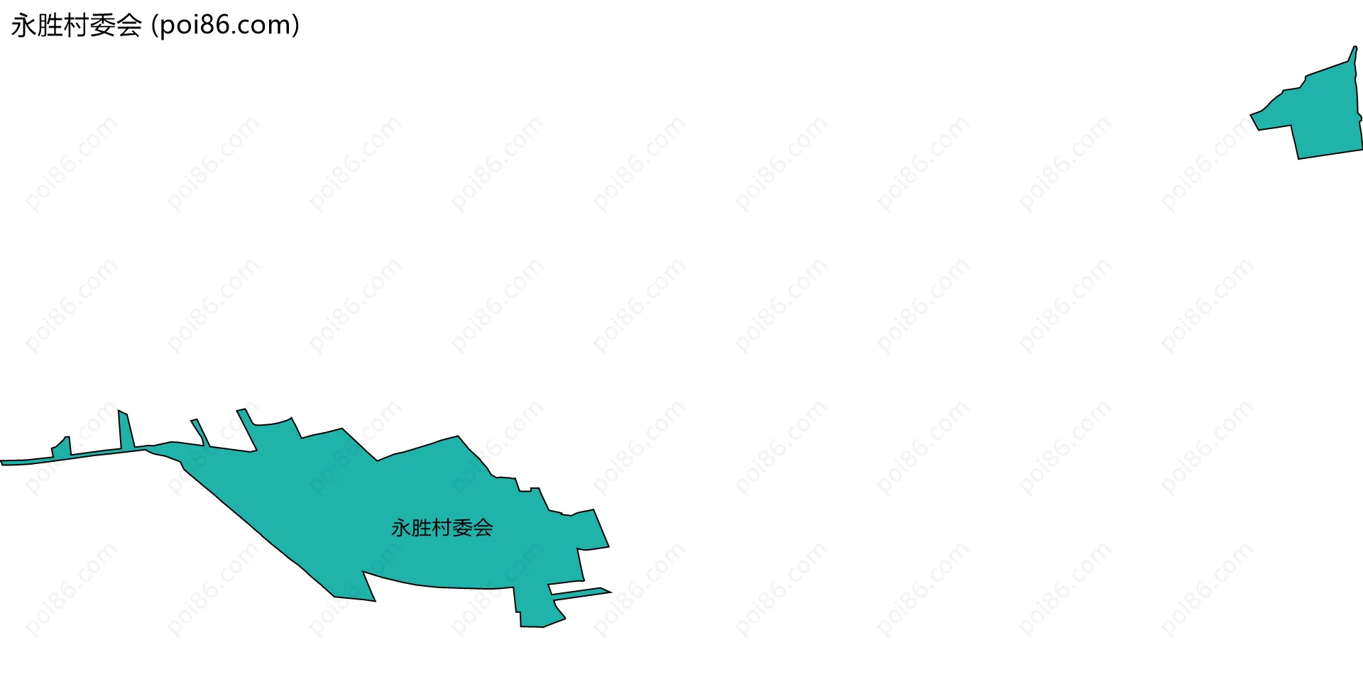 永胜村委会边界地图