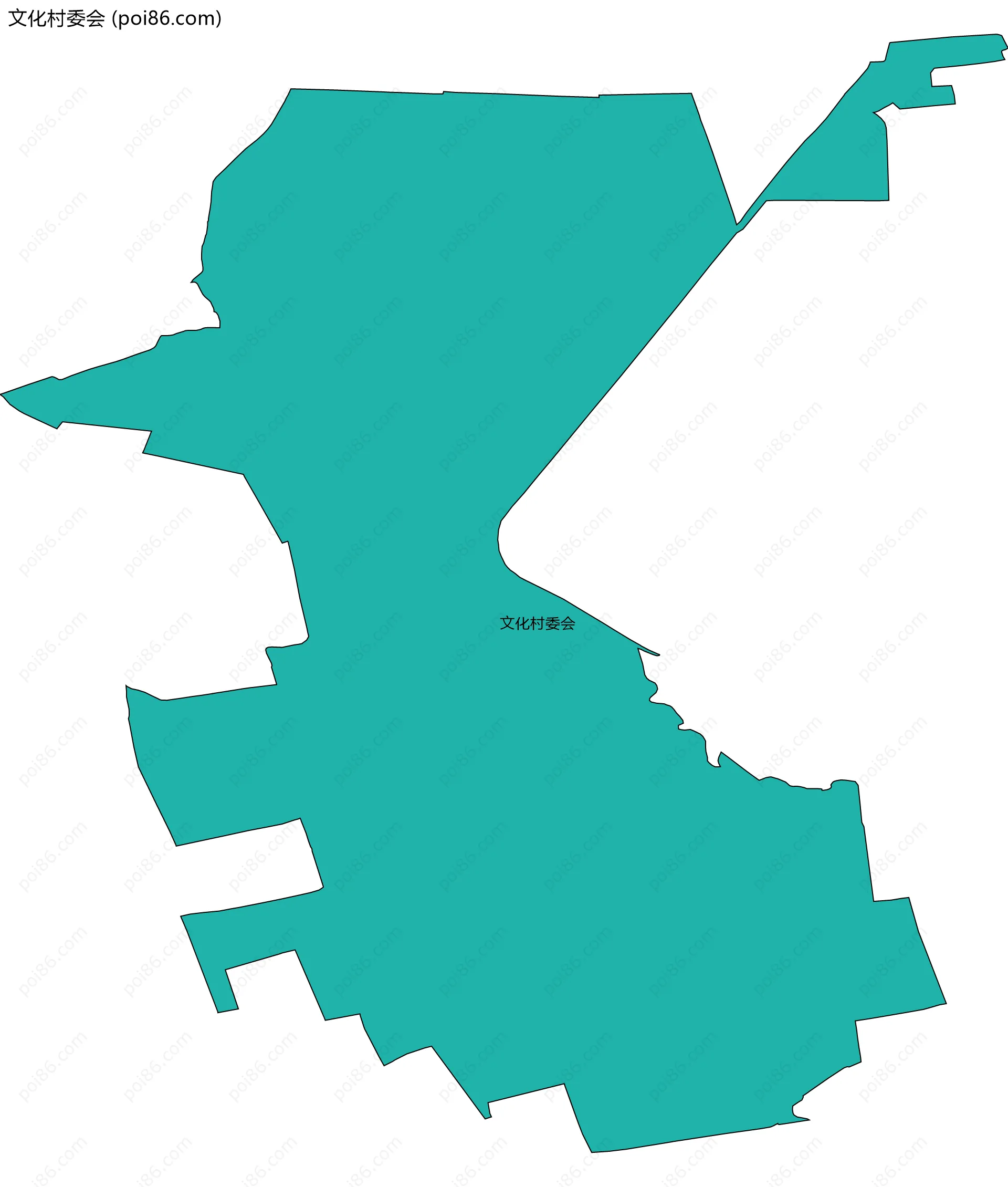 文化村委会边界地图