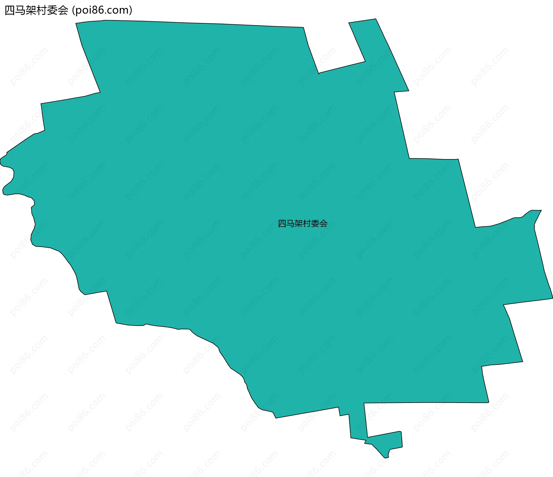 四马架村委会边界地图