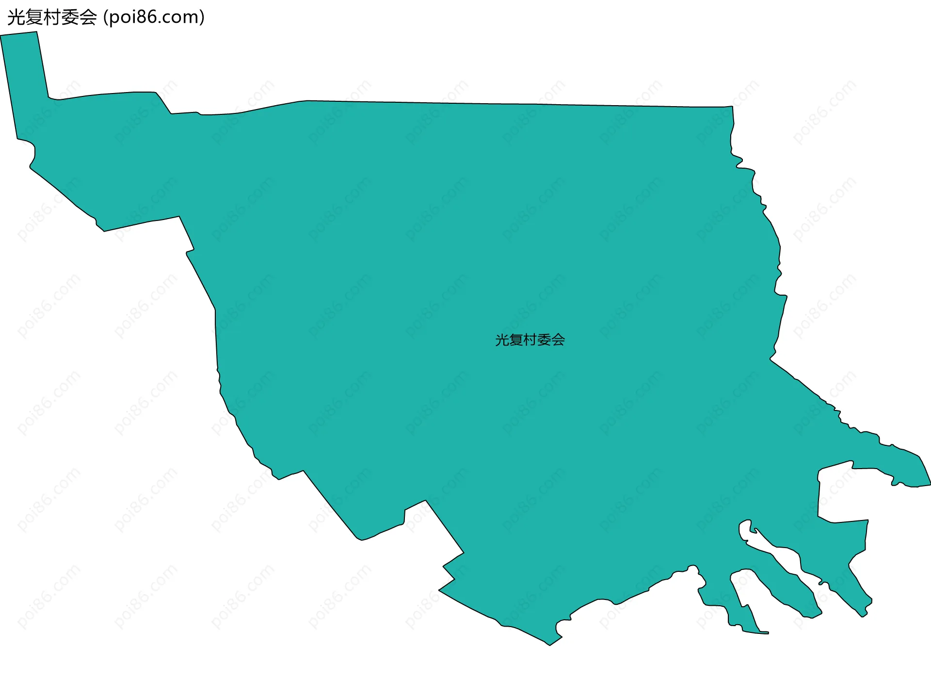 光复村委会边界地图
