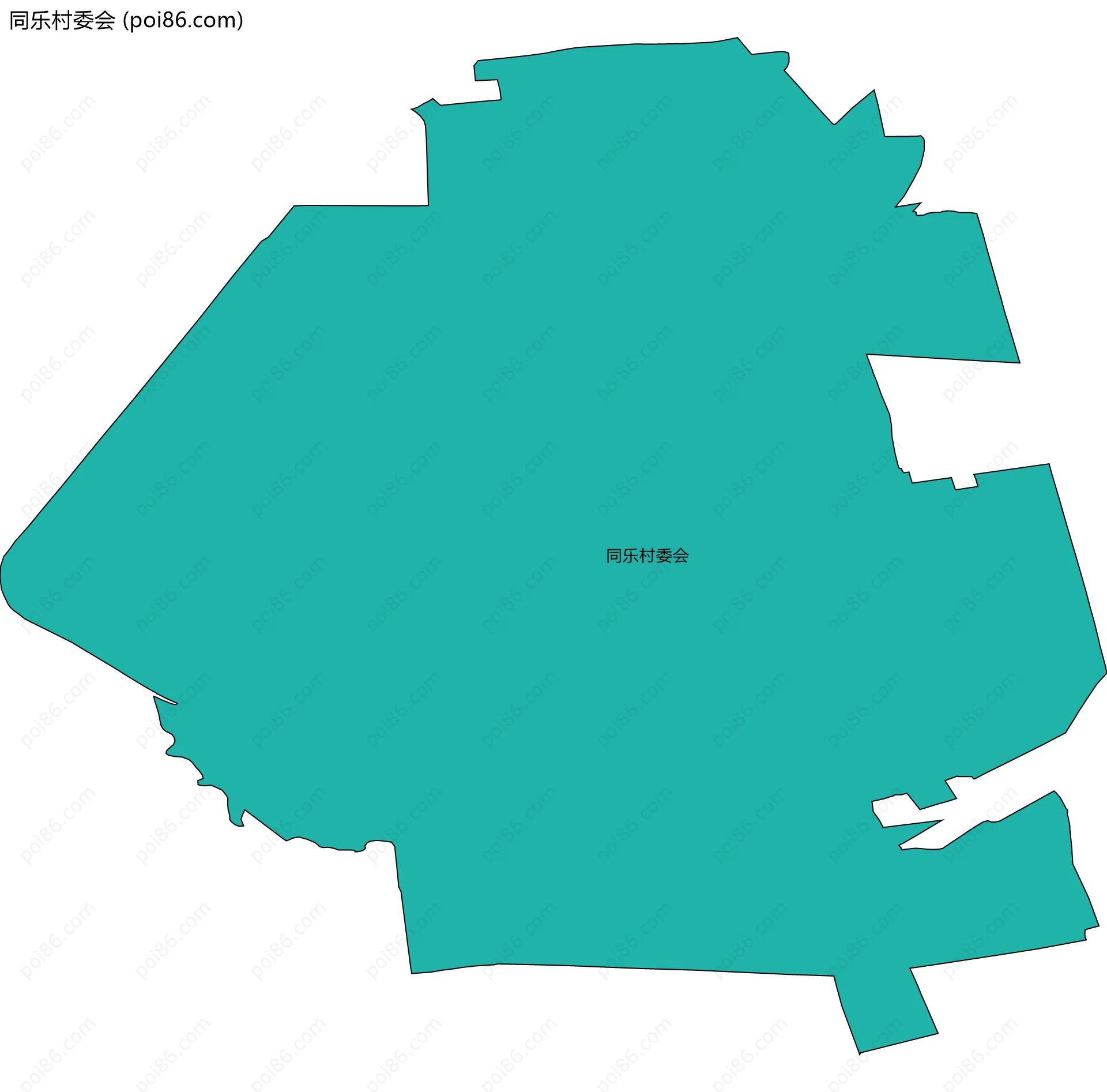 同乐村委会边界地图