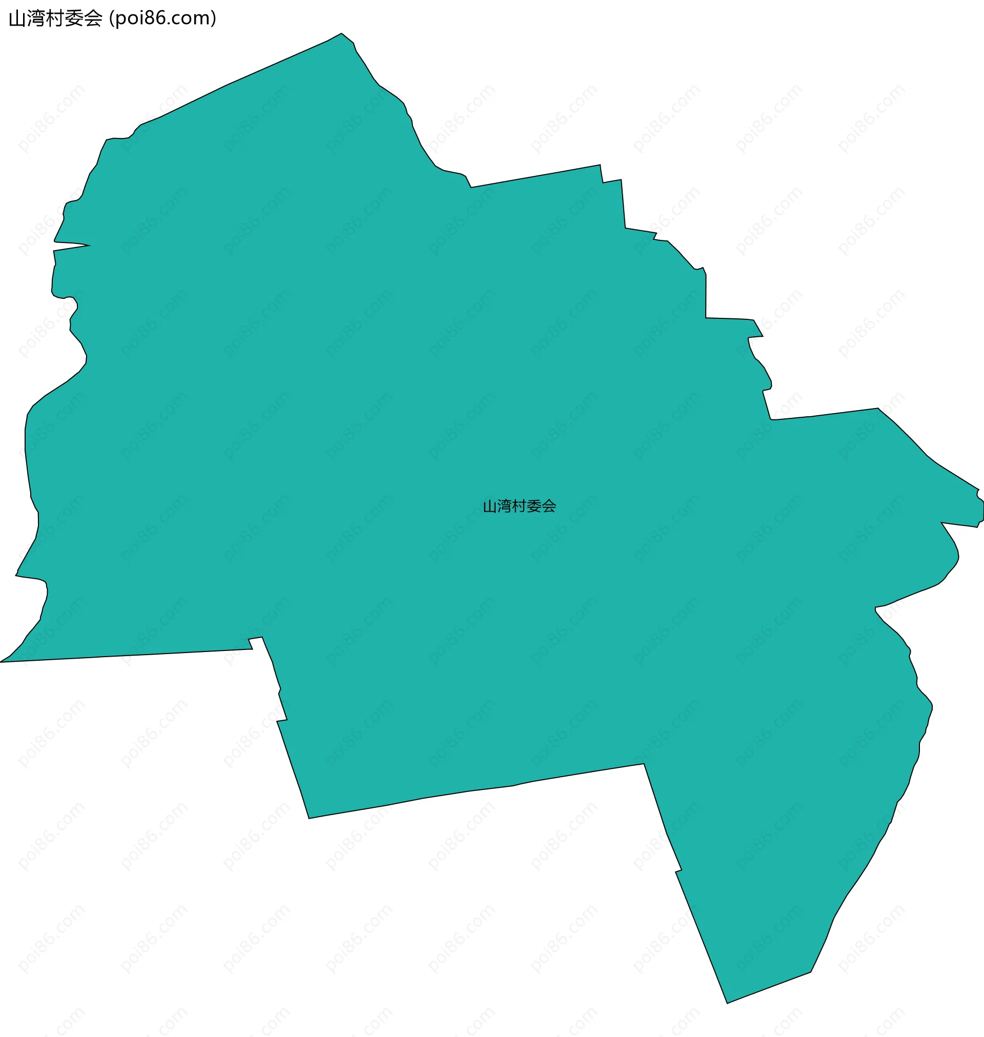 山湾村委会边界地图