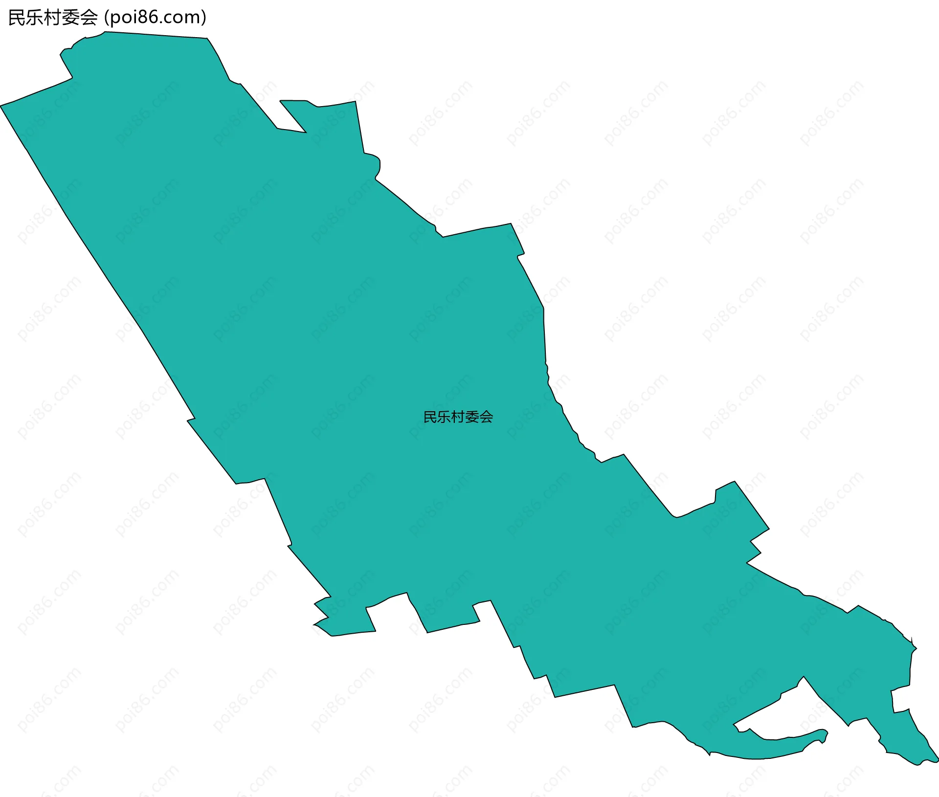 民乐村委会边界地图