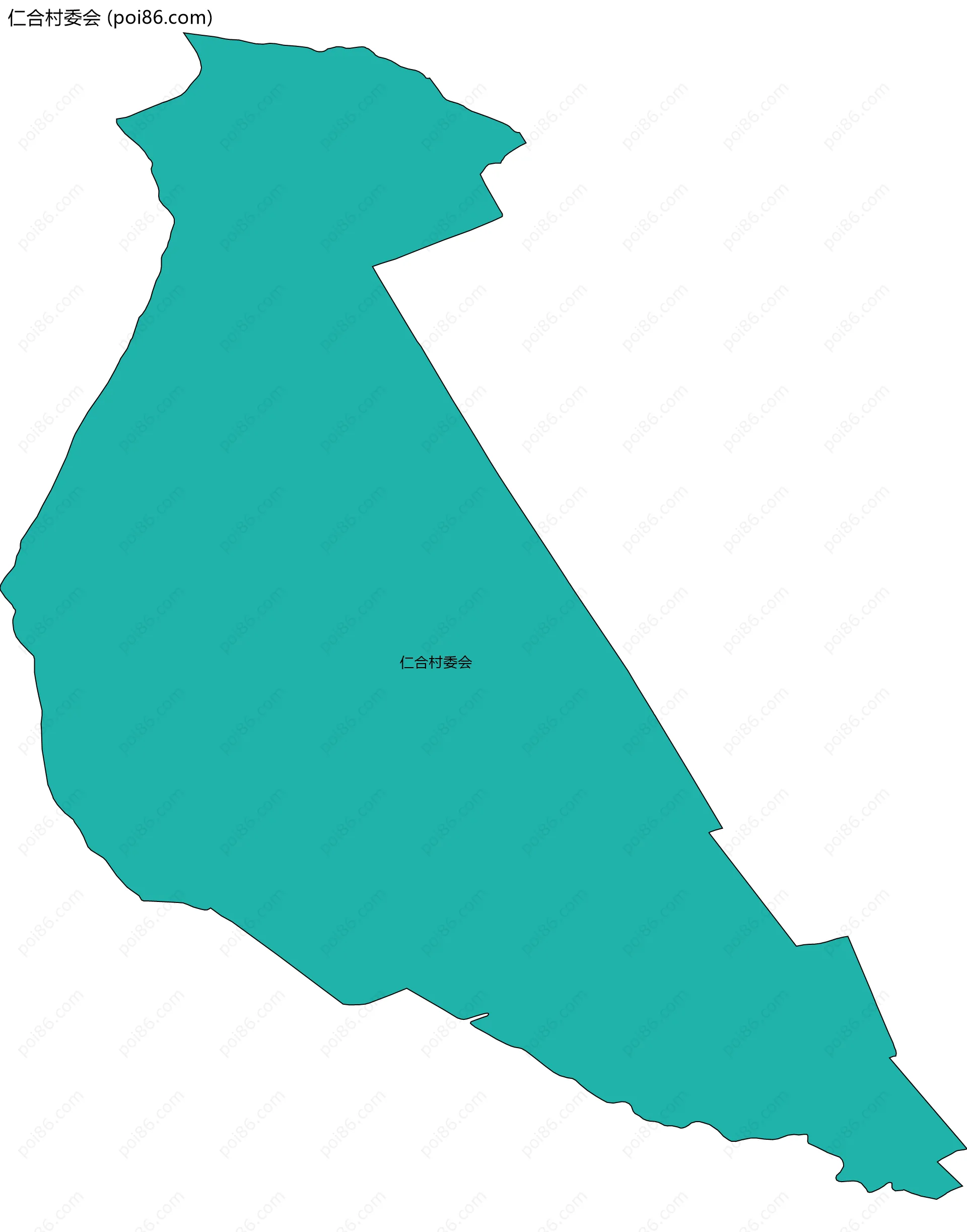 仁合村委会边界地图
