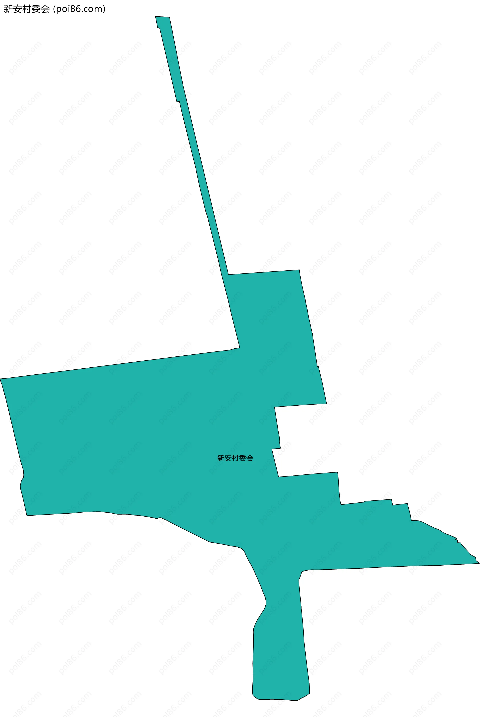 新安村委会边界地图