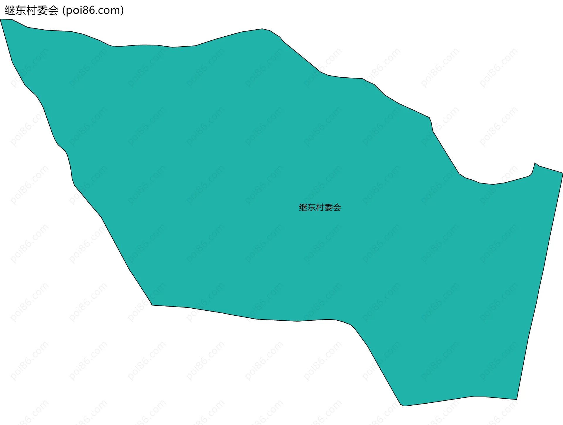 继东村委会边界地图