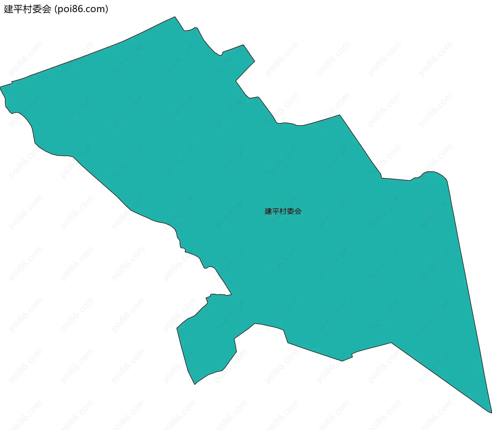 建平村委会边界地图