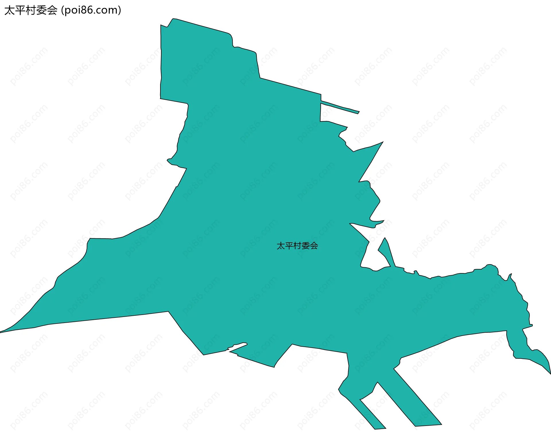 太平村委会边界地图