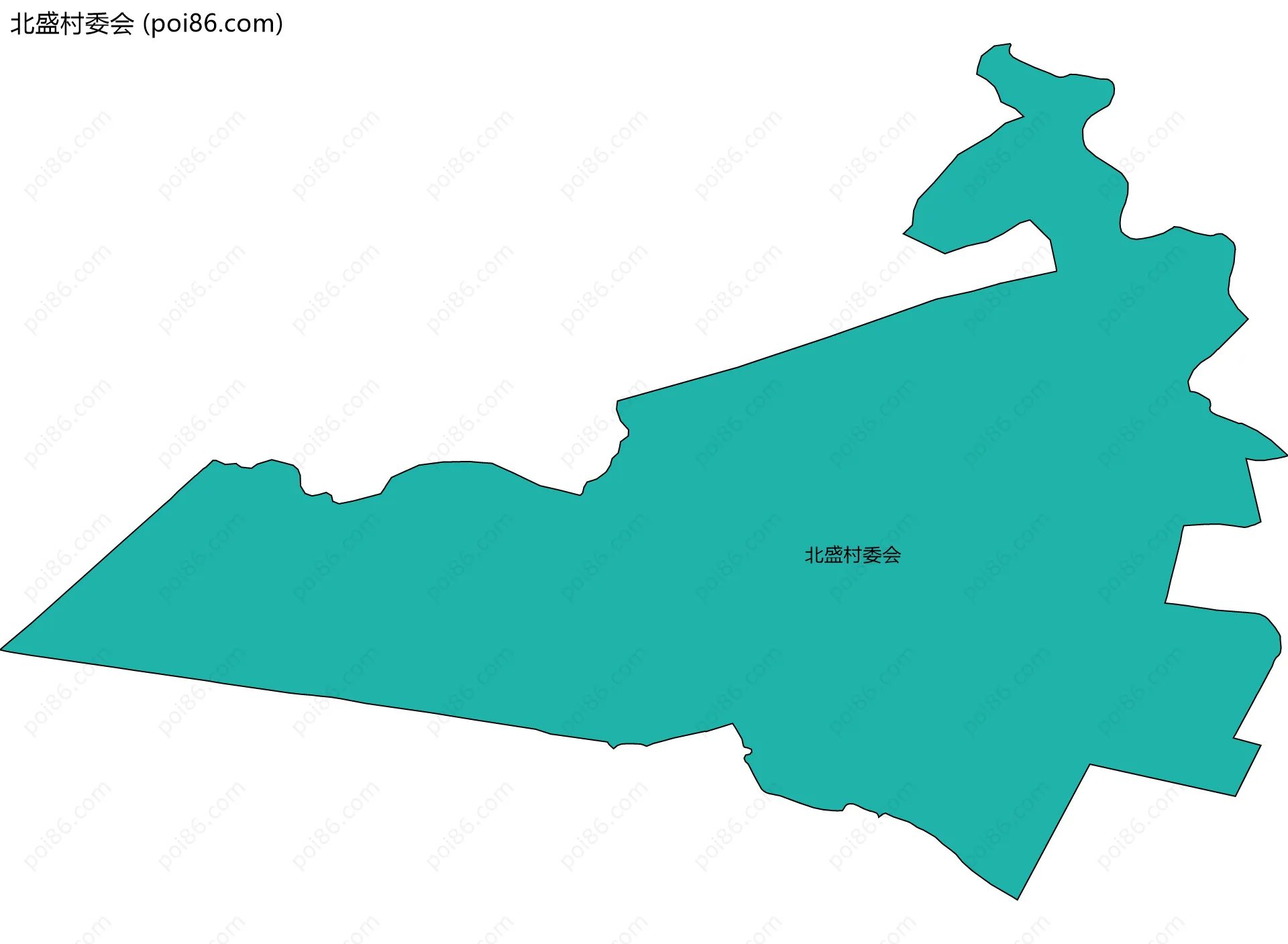 北盛村委会边界地图