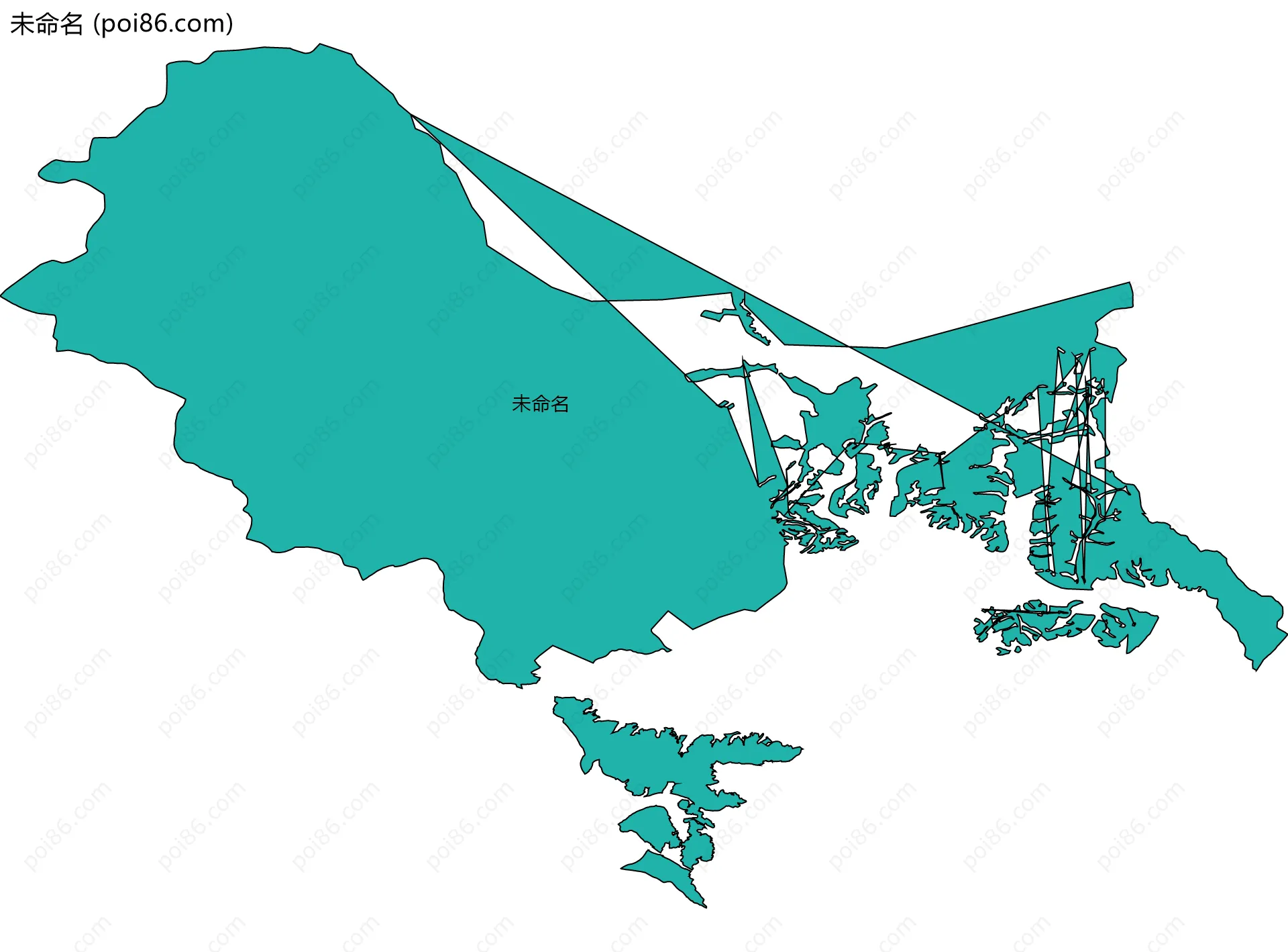 未命名边界地图