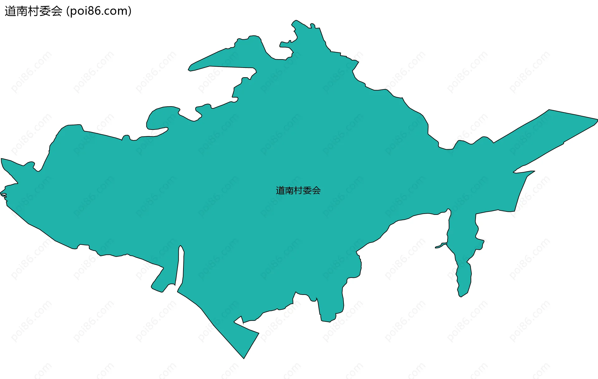 道南村委会边界地图