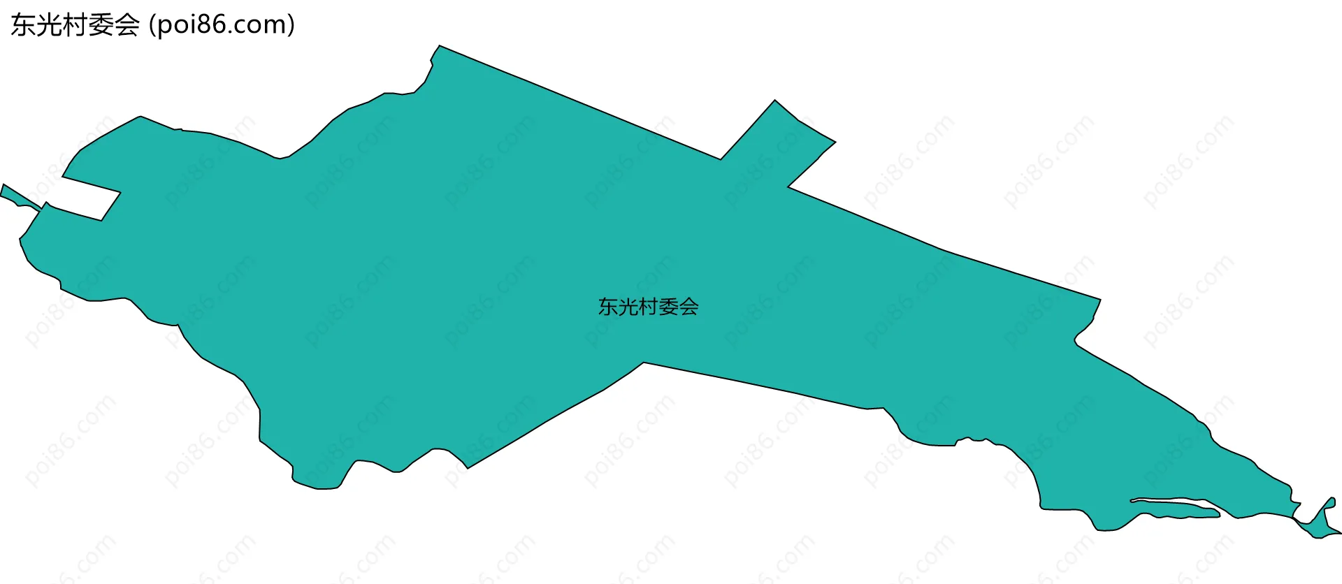 东光村委会边界地图