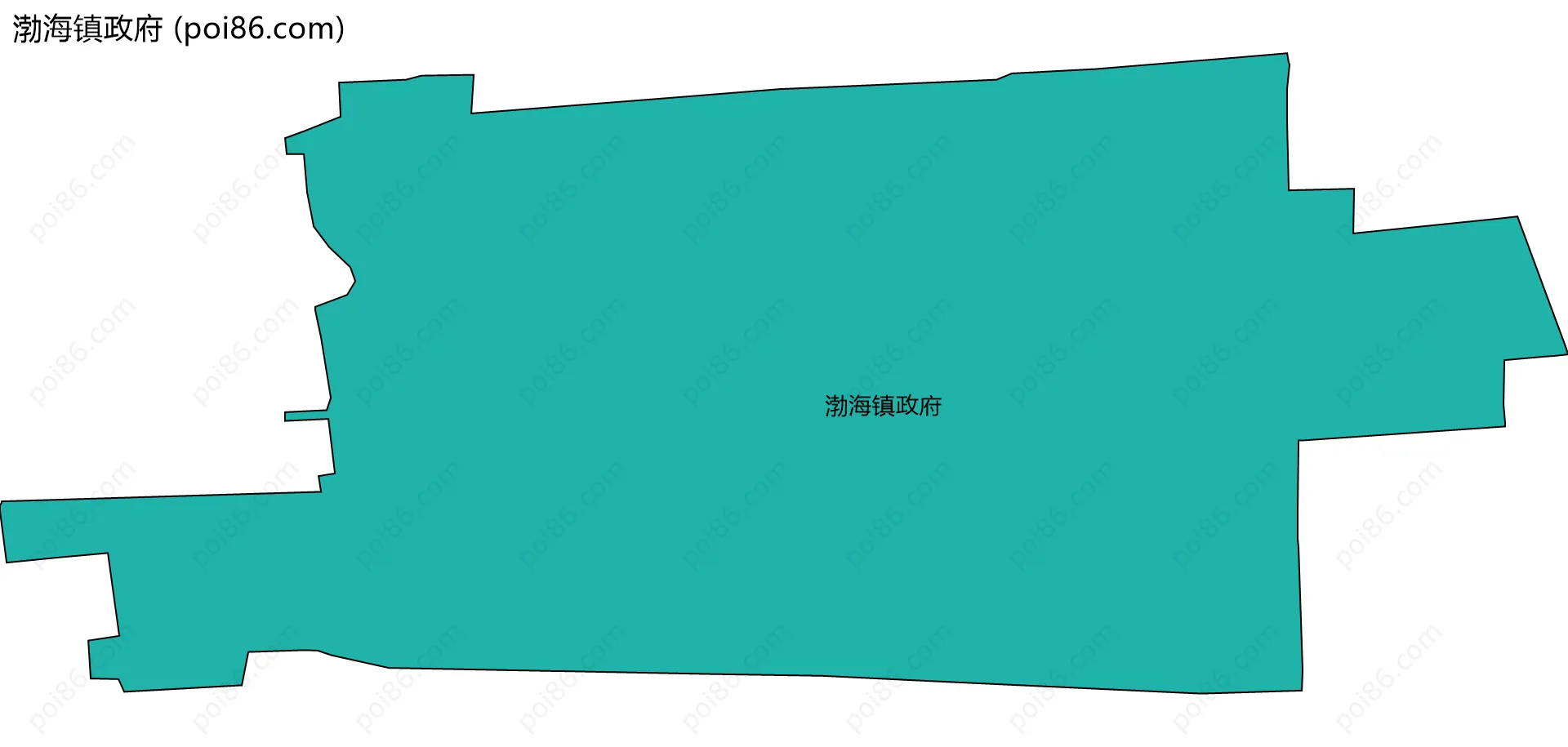 渤海镇政府边界地图
