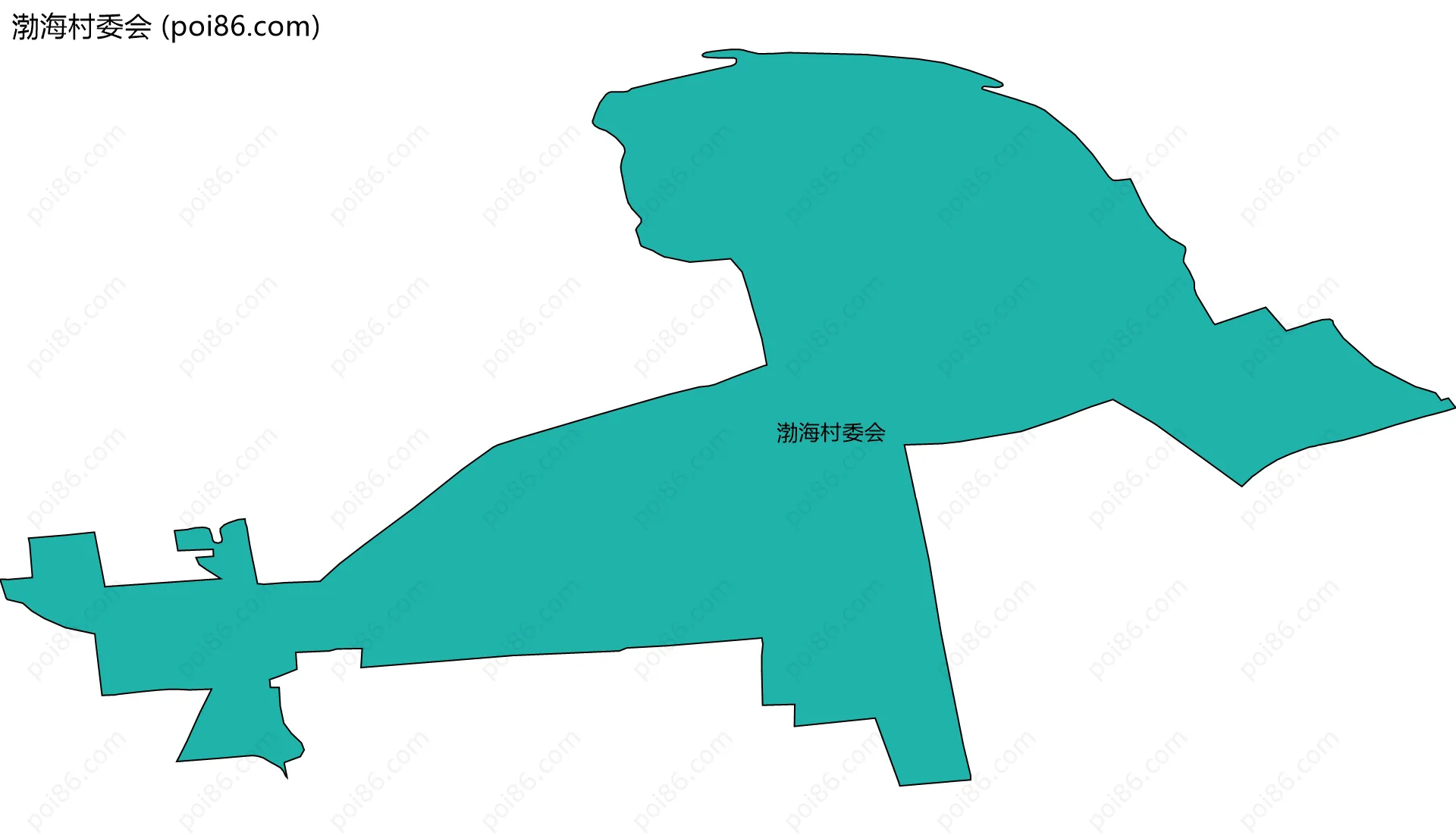 渤海村委会边界地图