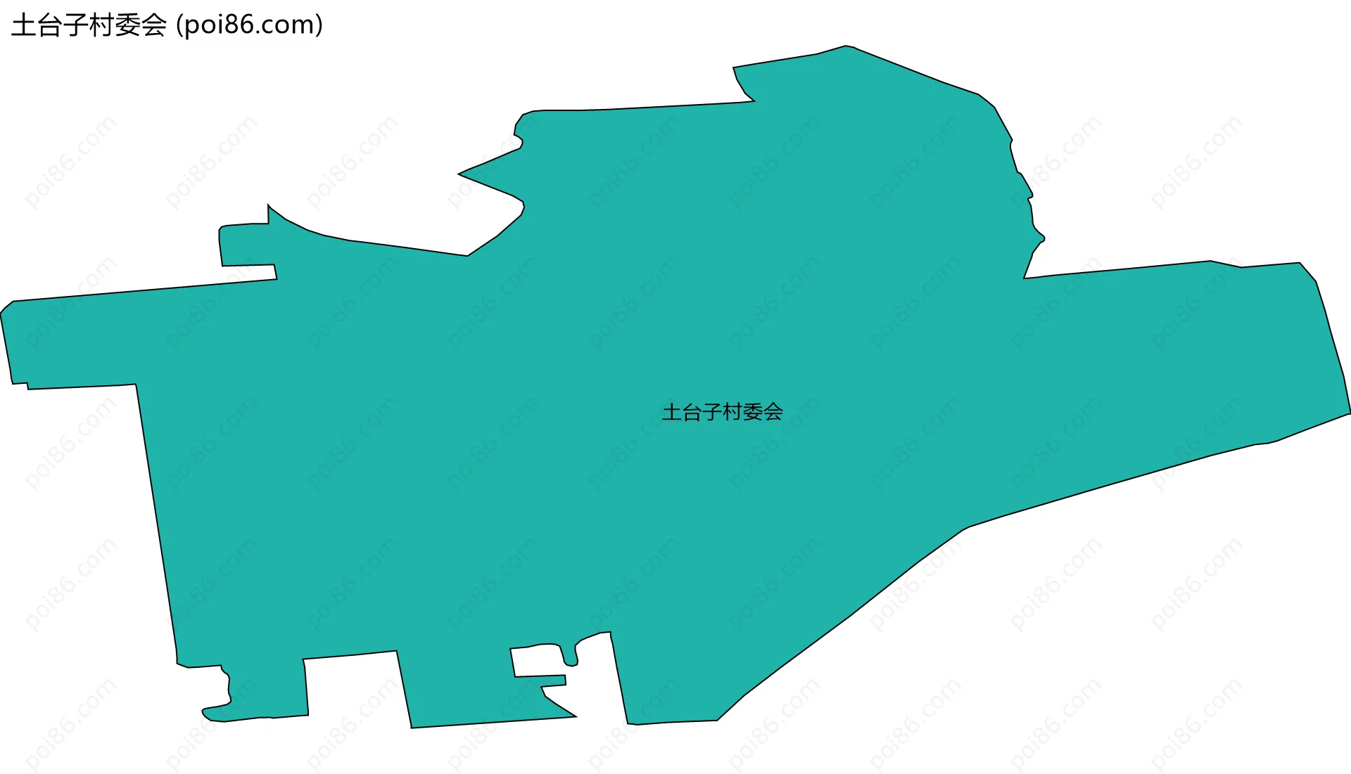 土台子村委会边界地图