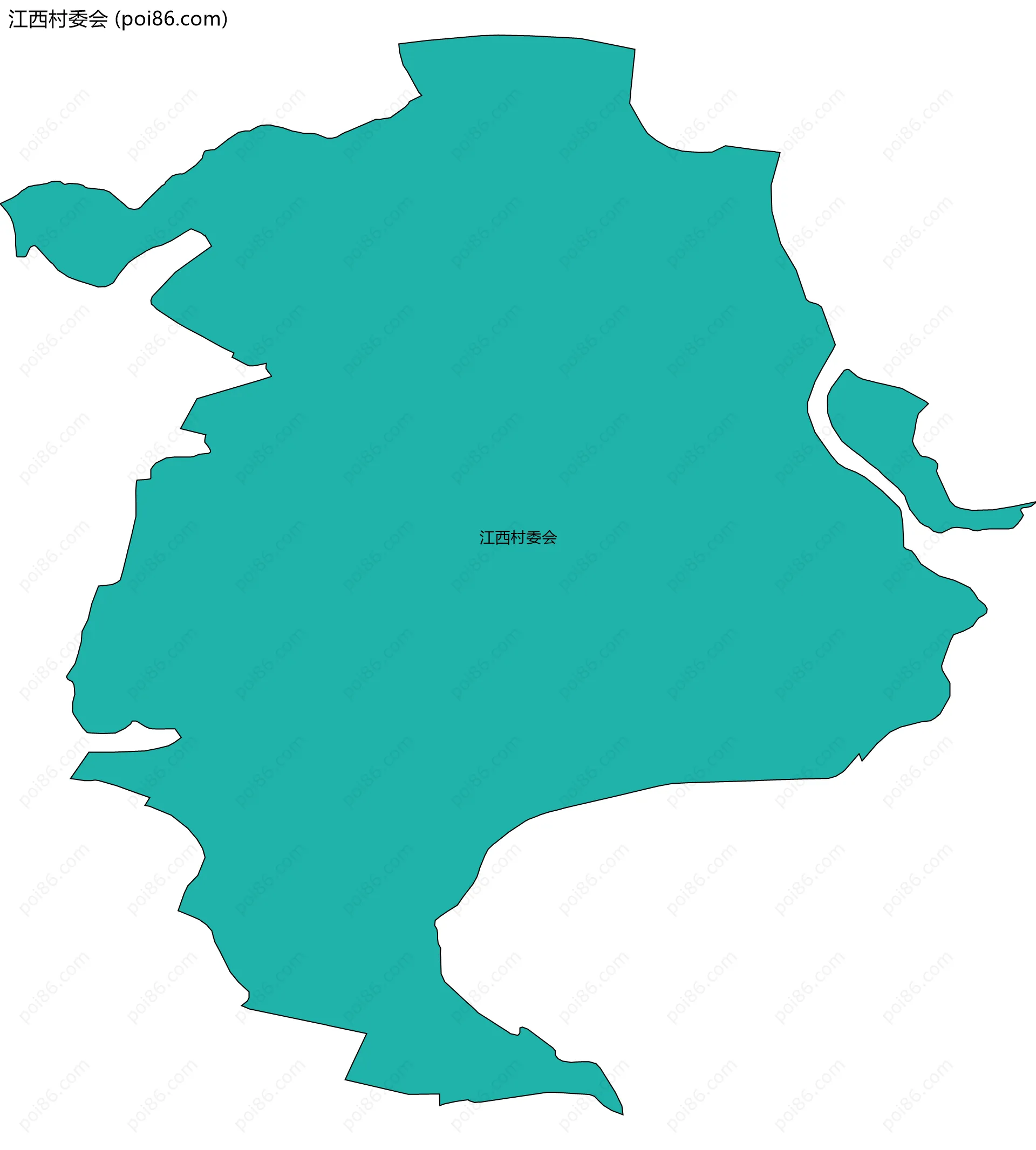 江西村委会边界地图