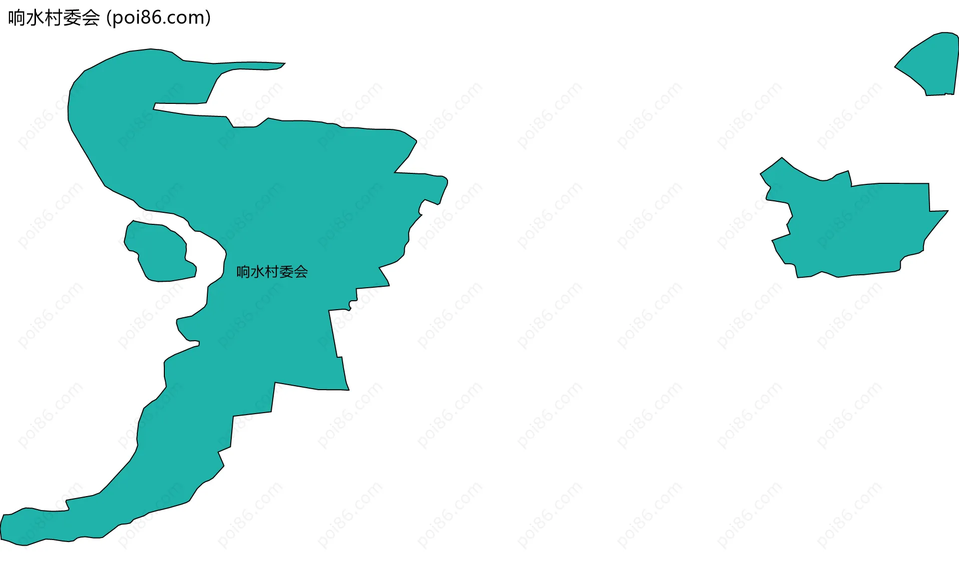 响水村委会边界地图