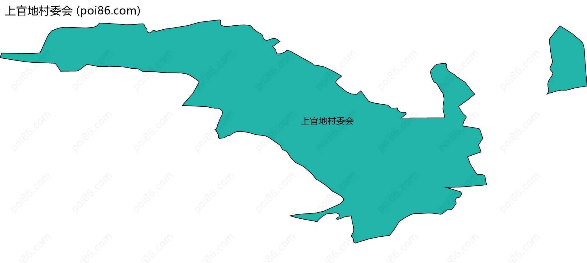 上官地村委会边界地图