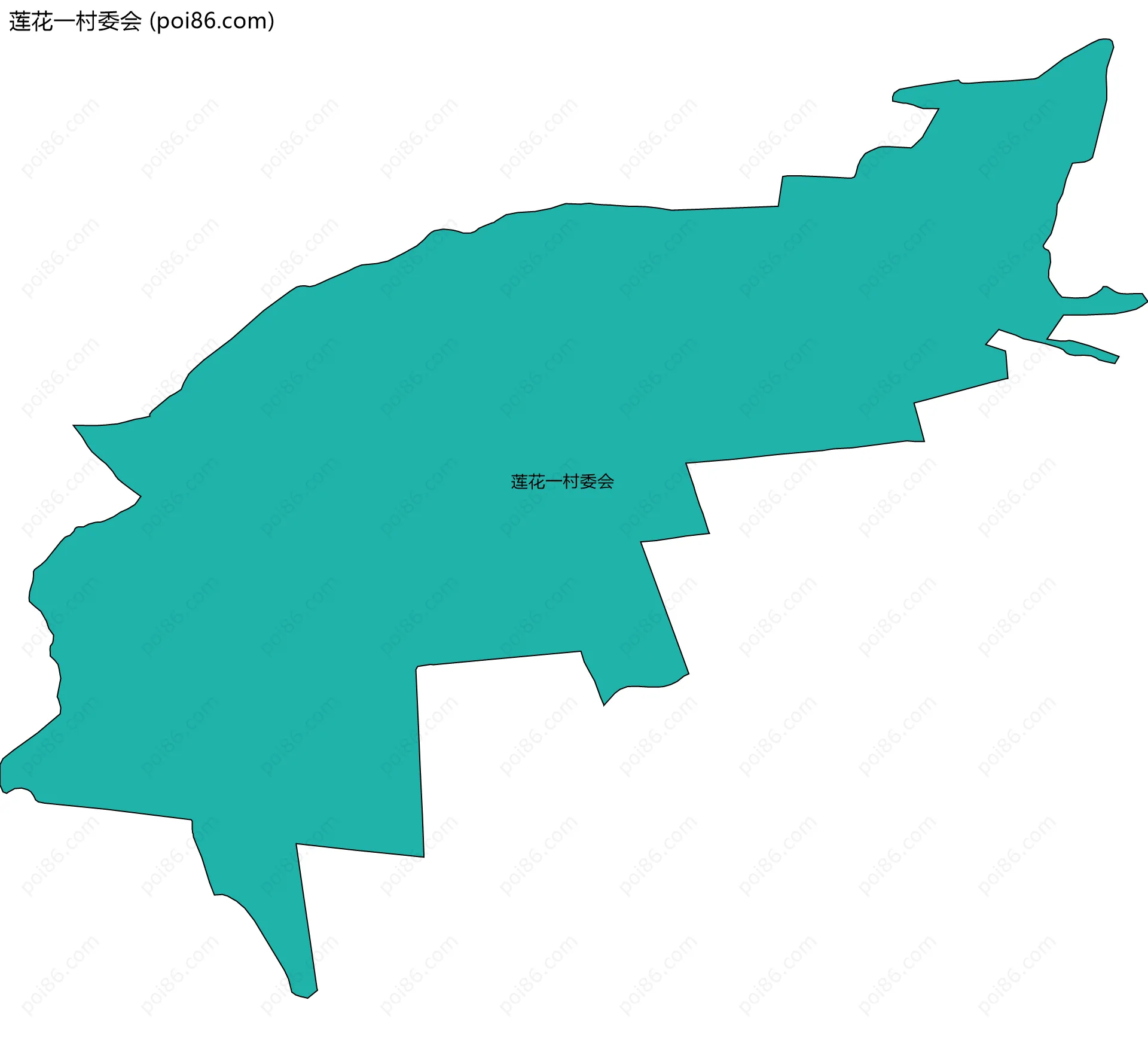 莲花一村委会边界地图