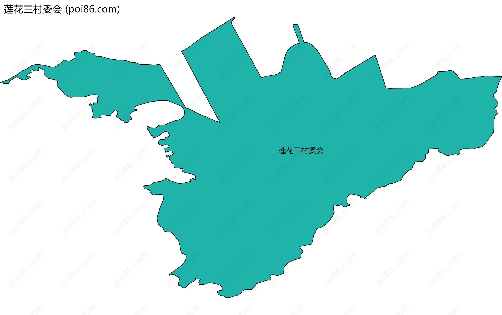 莲花三村委会边界地图