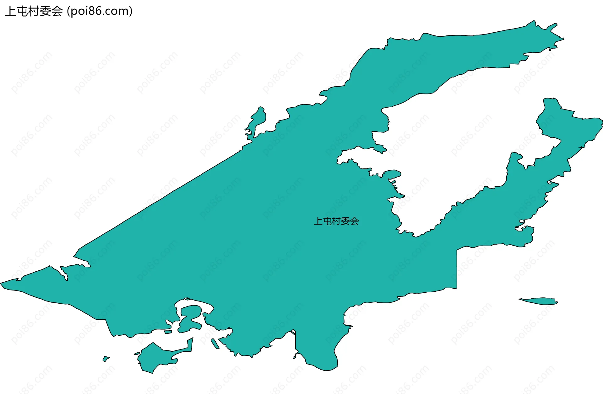 上屯村委会边界地图