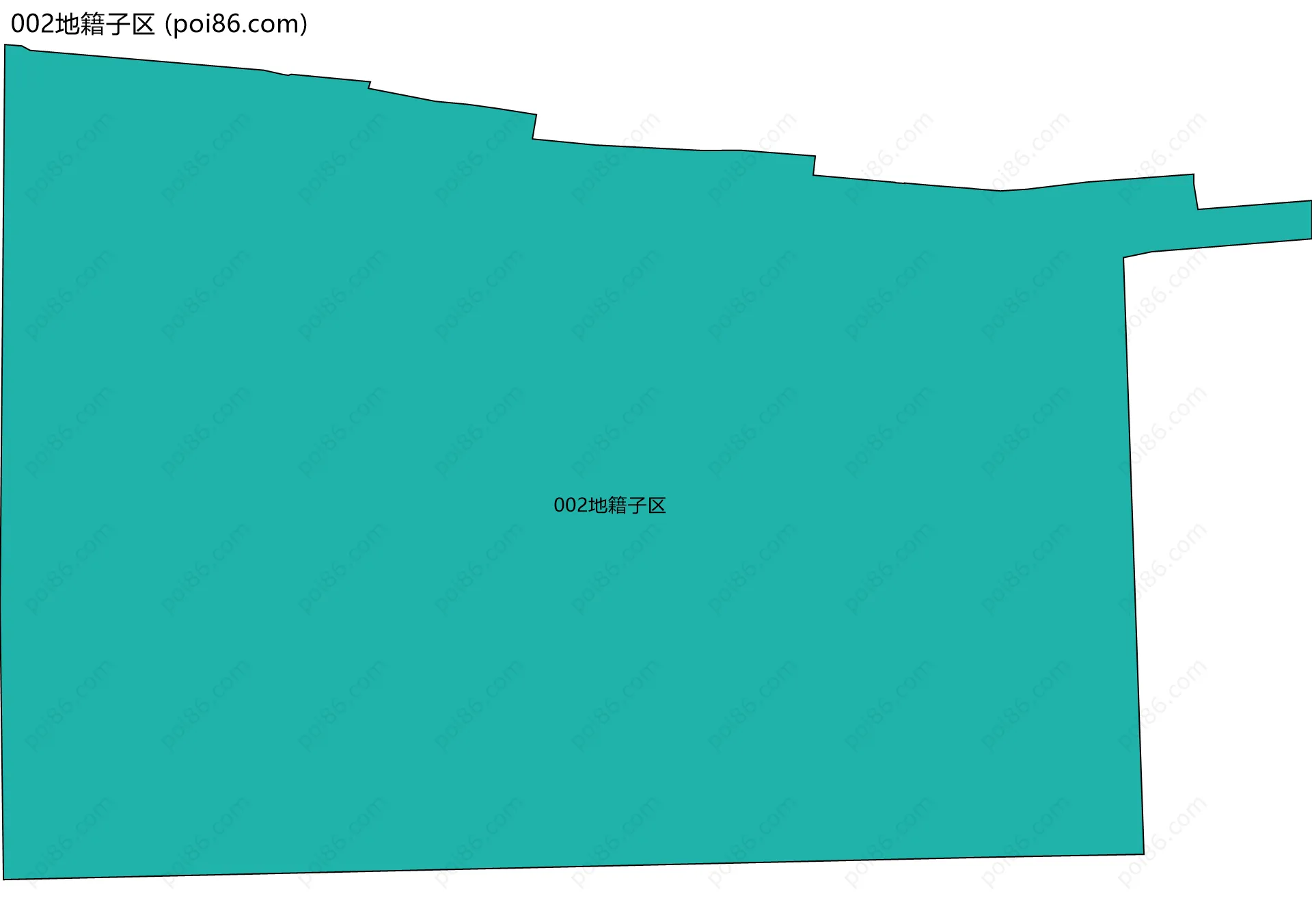 002地籍子区边界地图