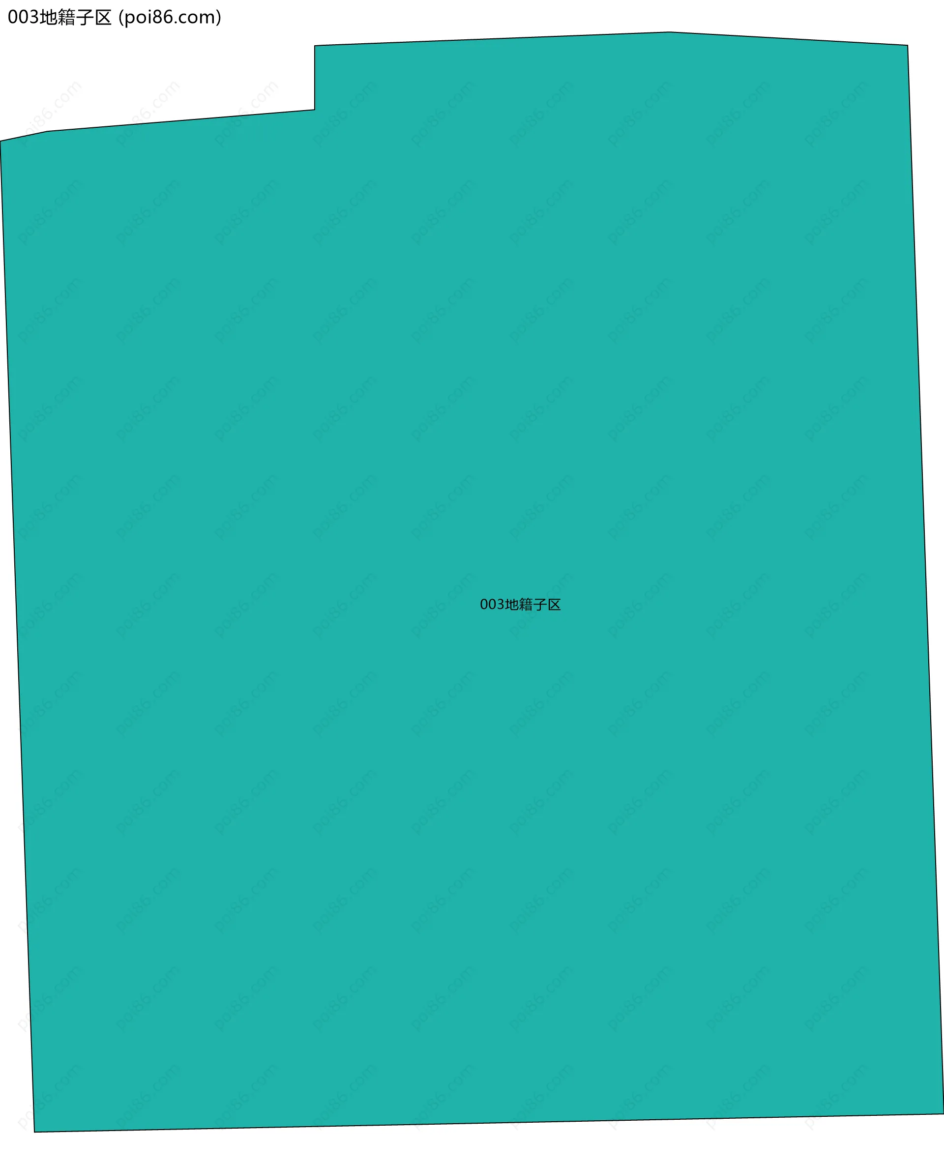 003地籍子区边界地图