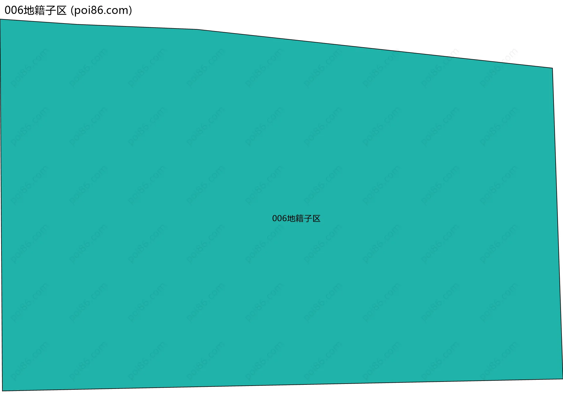 006地籍子区边界地图