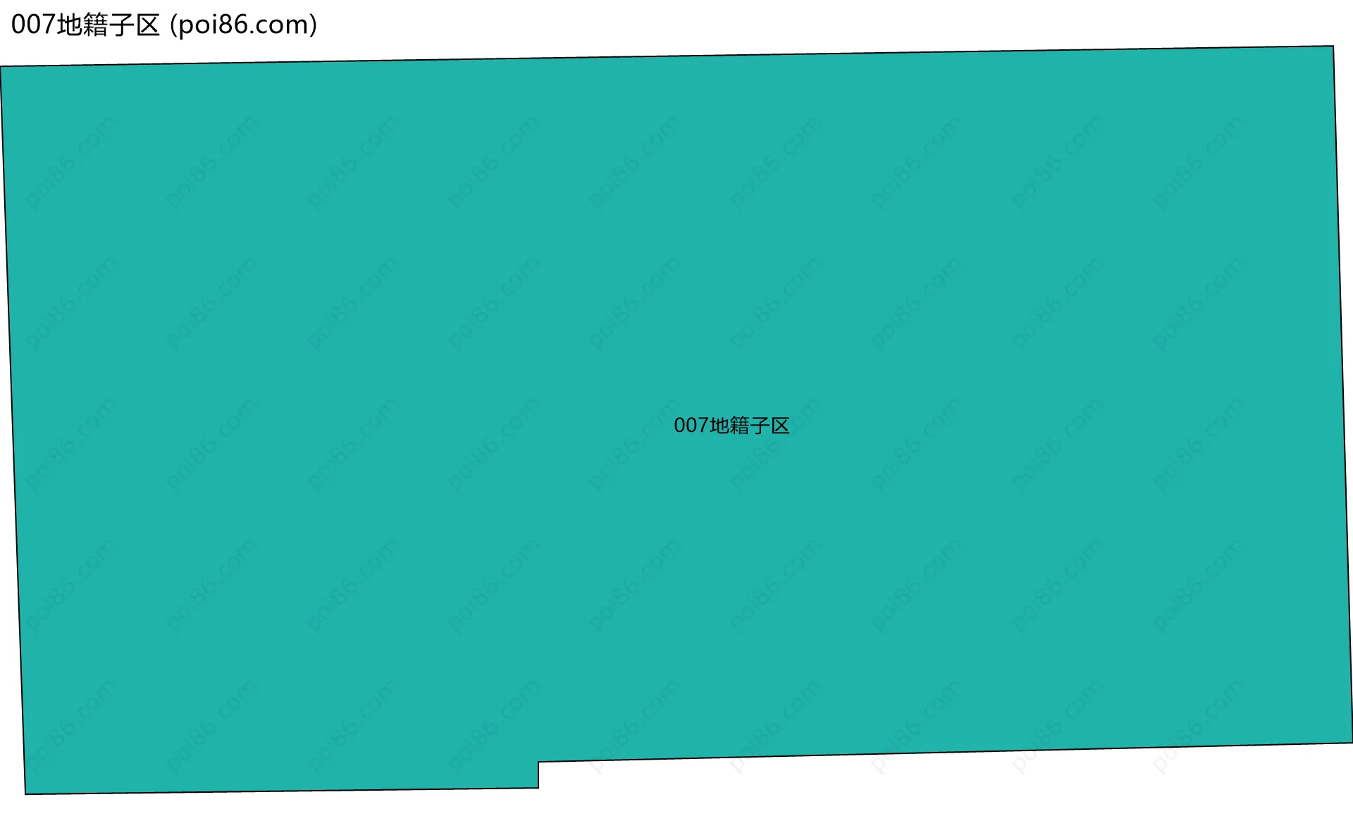 007地籍子区边界地图