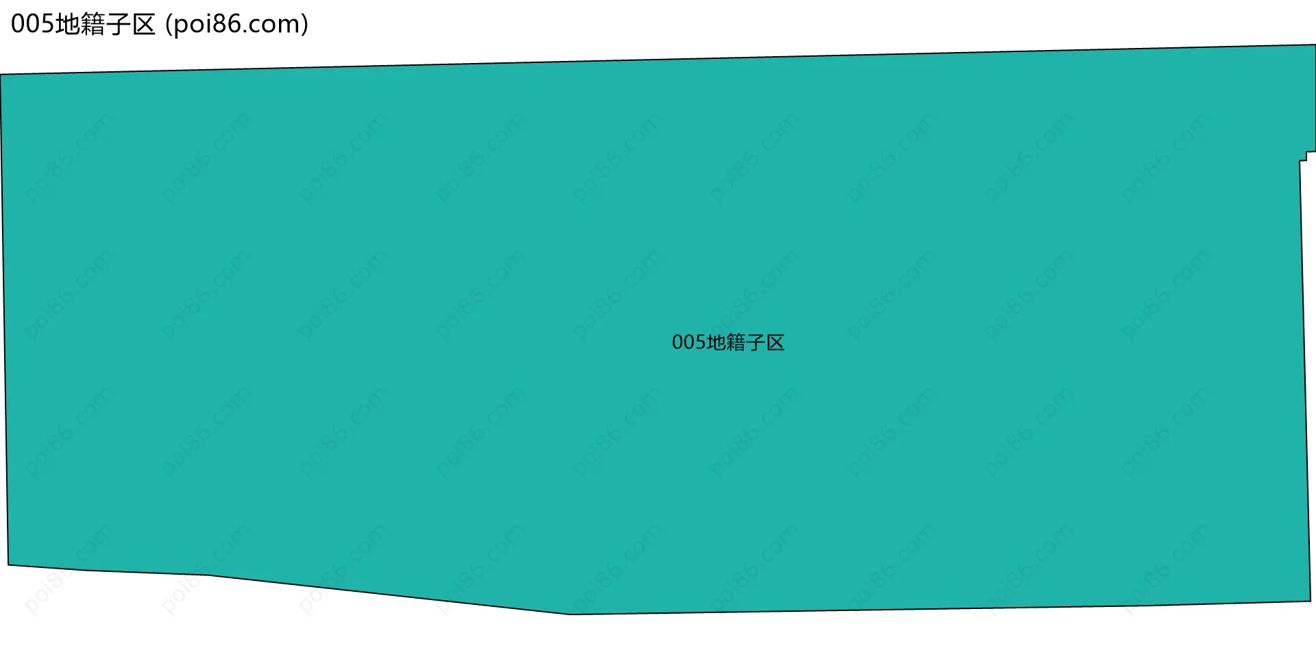 005地籍子区边界地图