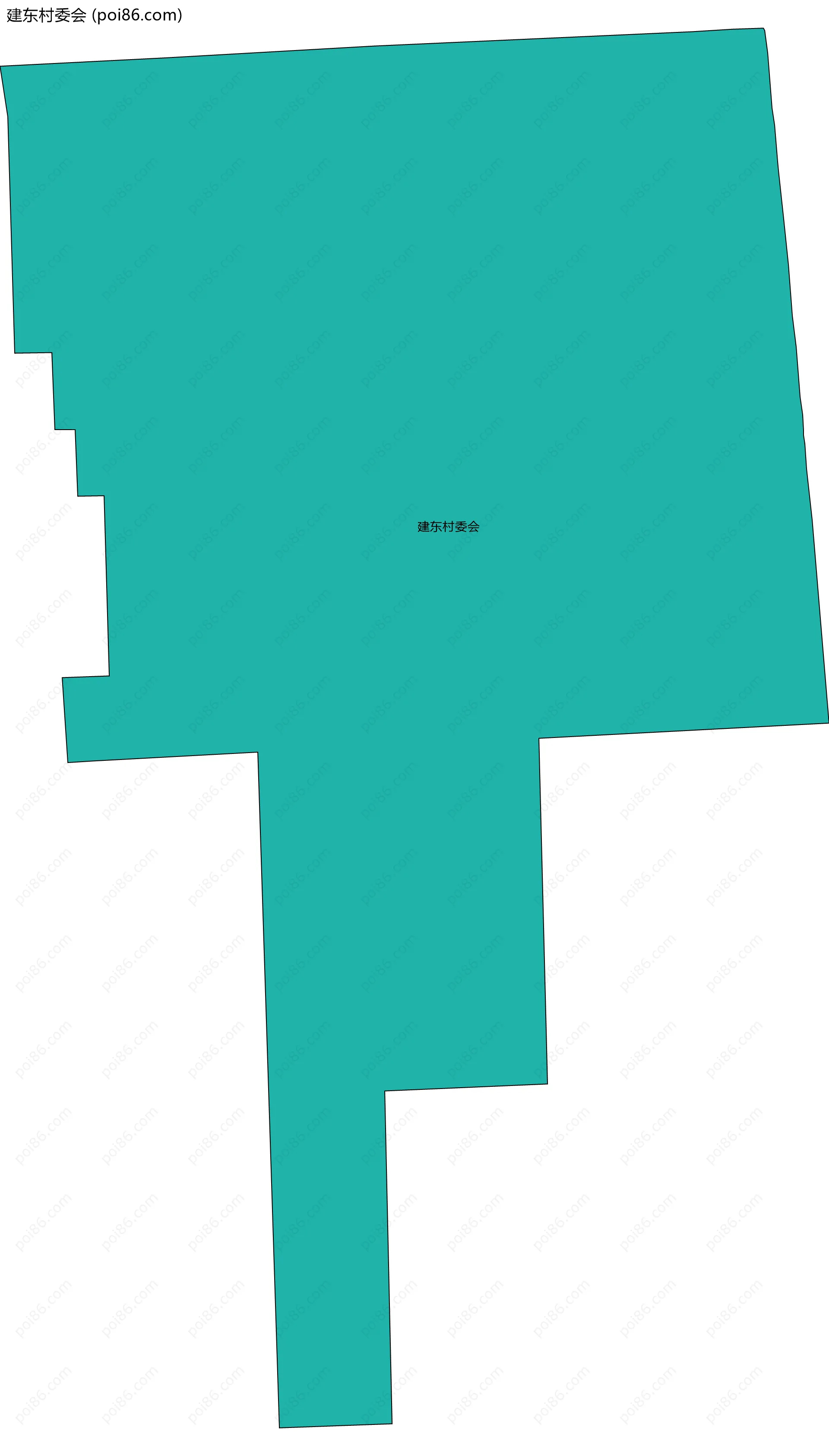 建东村委会边界地图