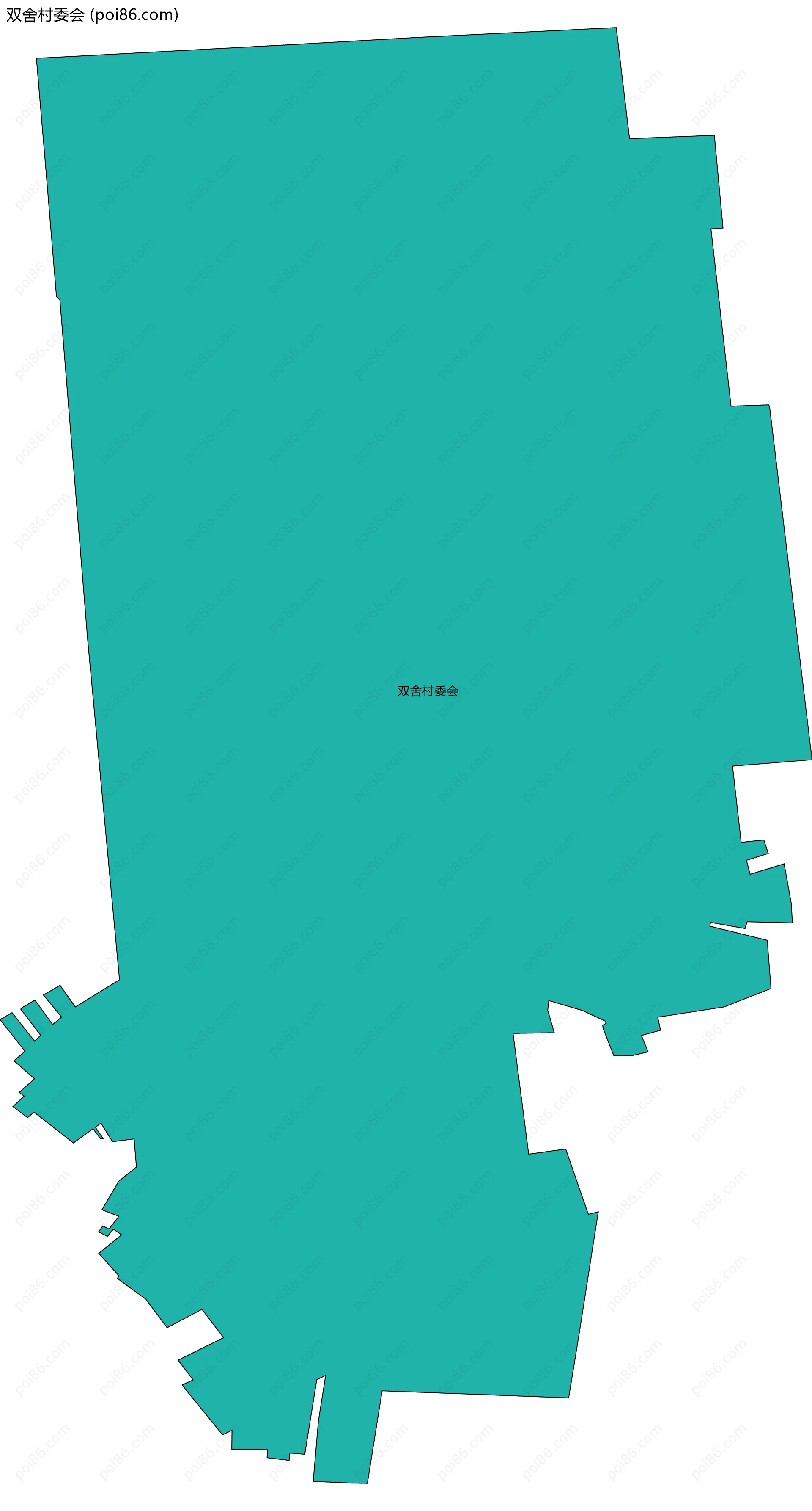 双舍村委会边界地图