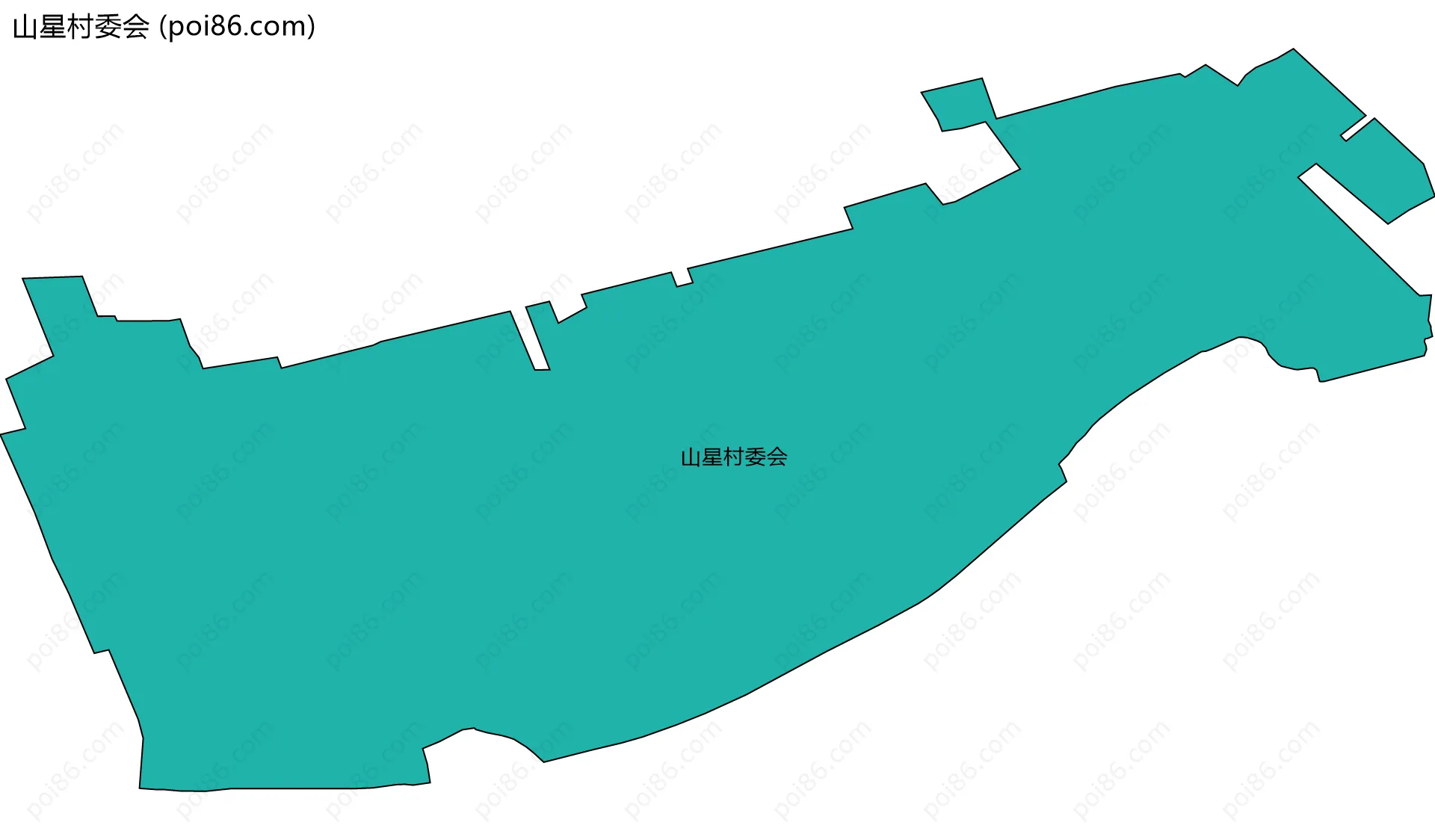 山星村委会边界地图