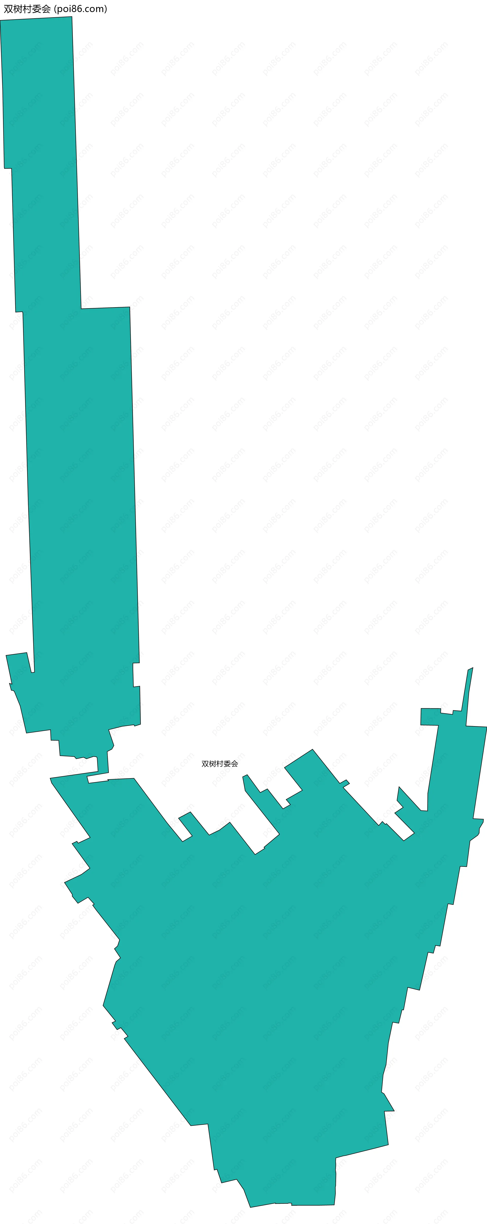 双树村委会边界地图