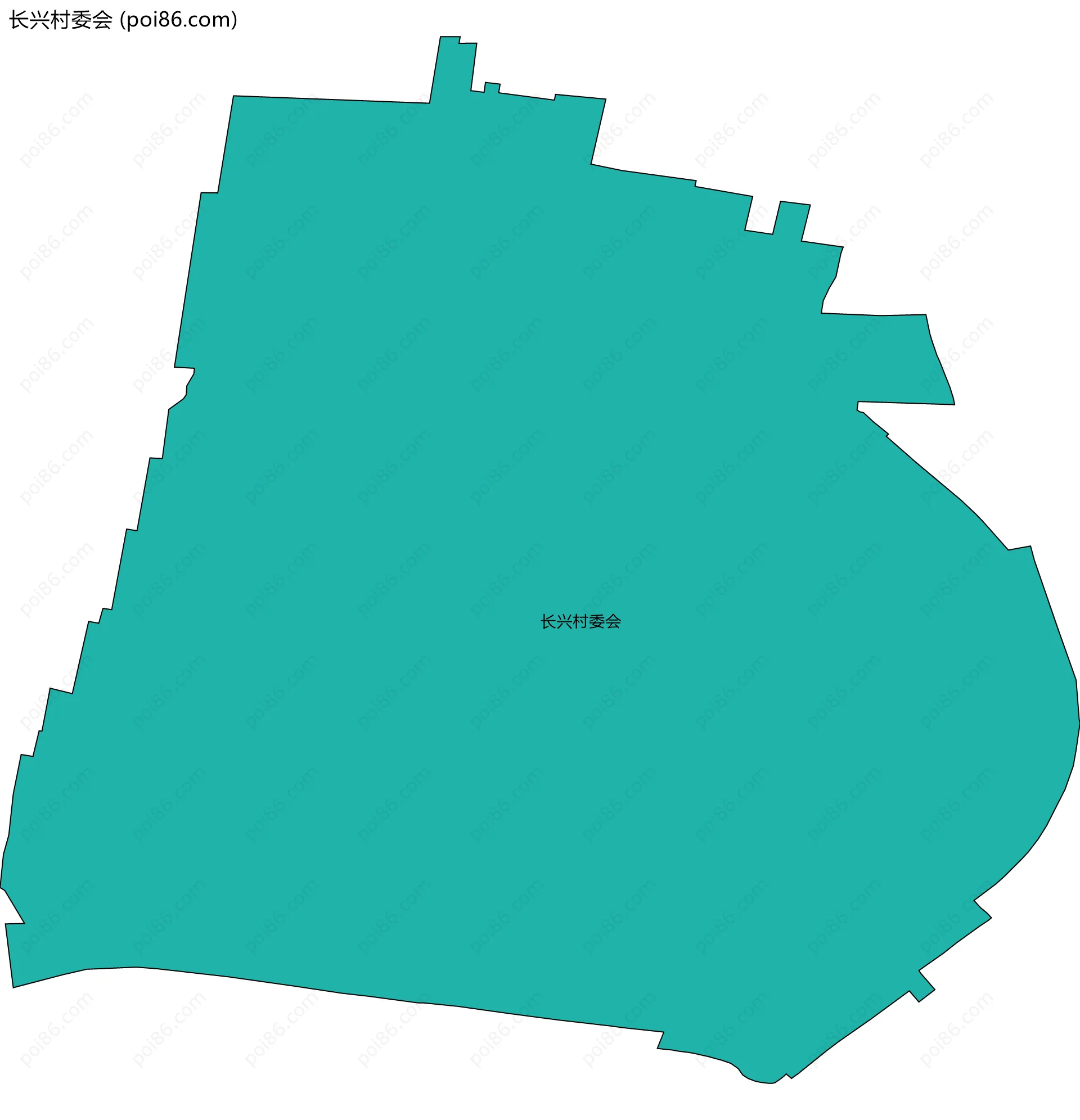 长兴村委会边界地图