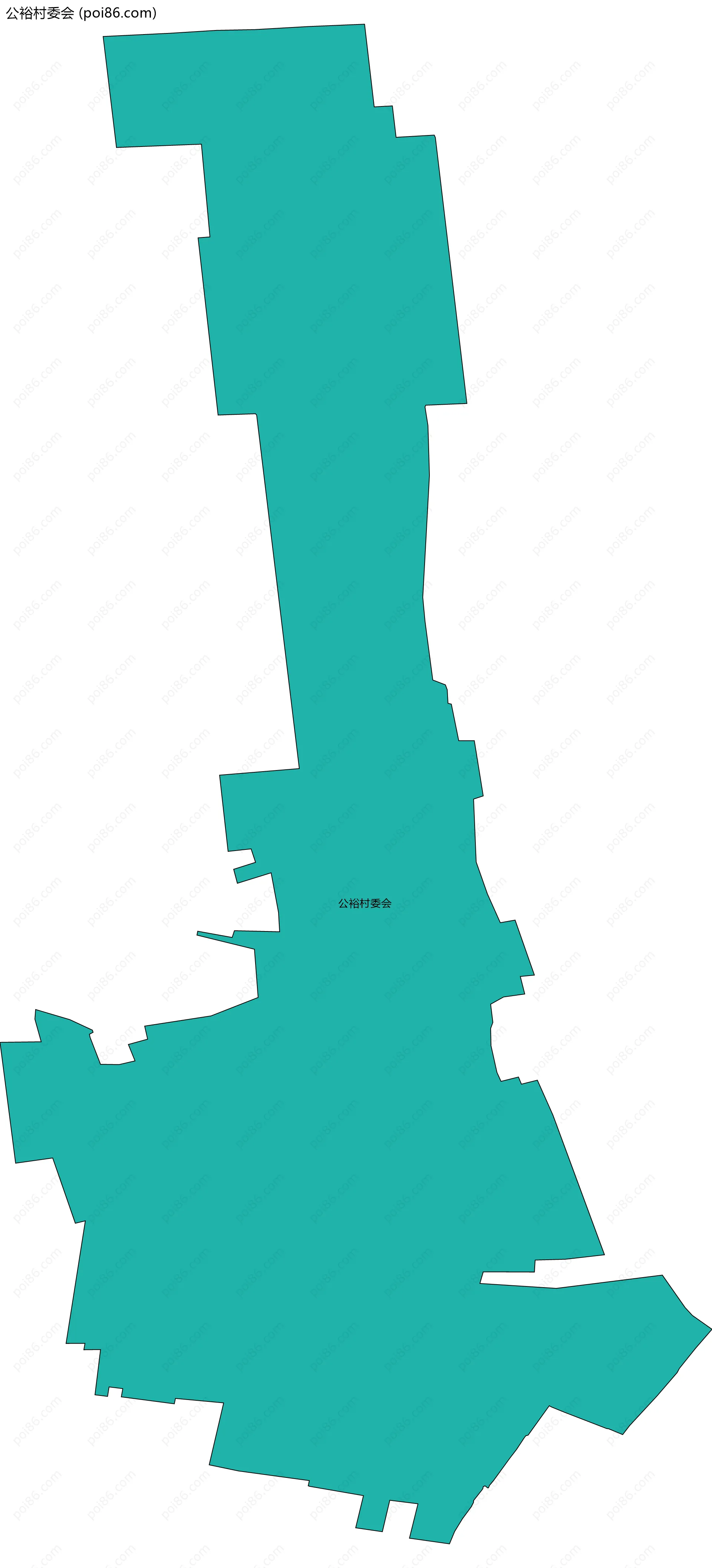 公裕村委会边界地图