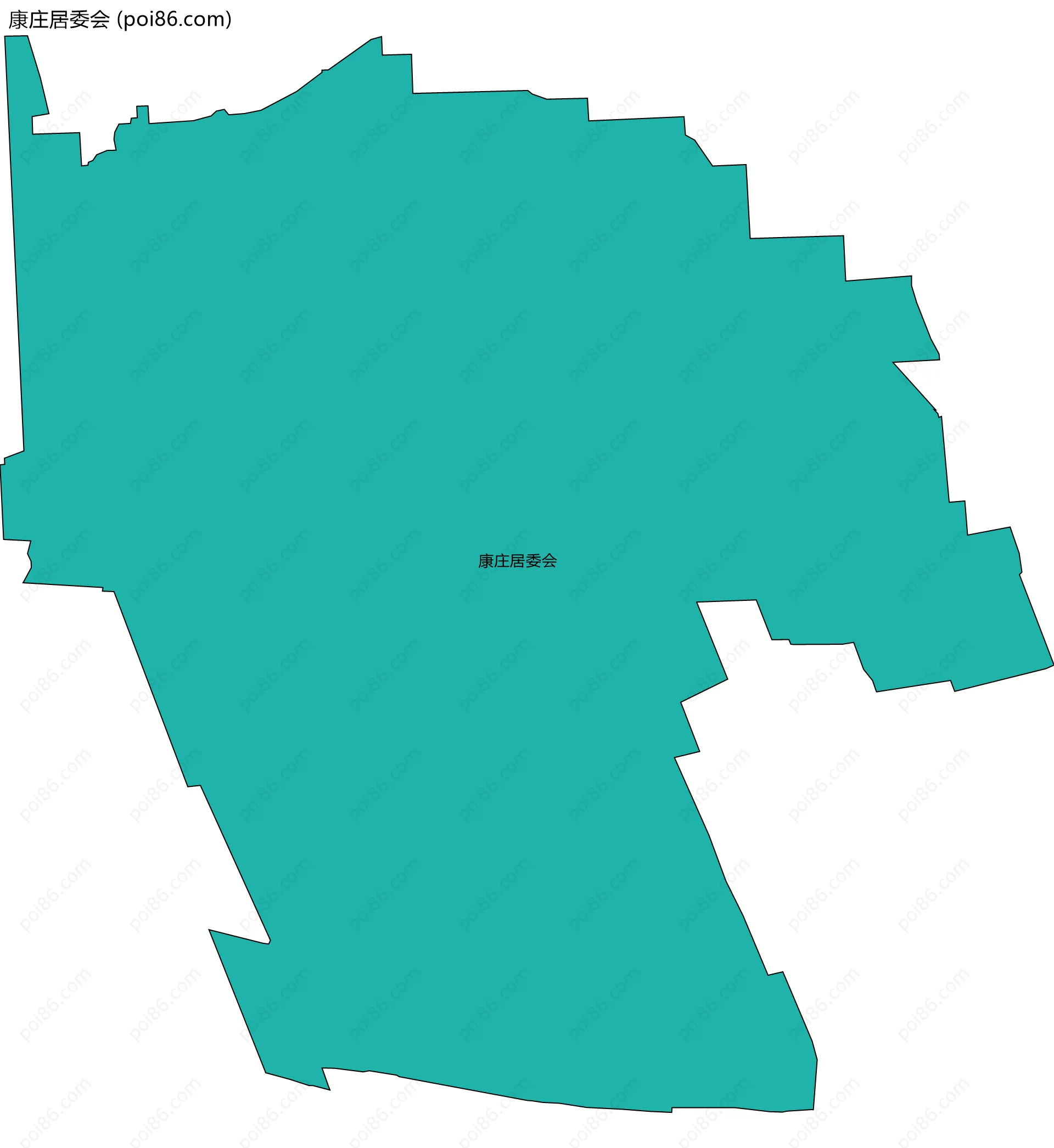 康庄居委会边界地图