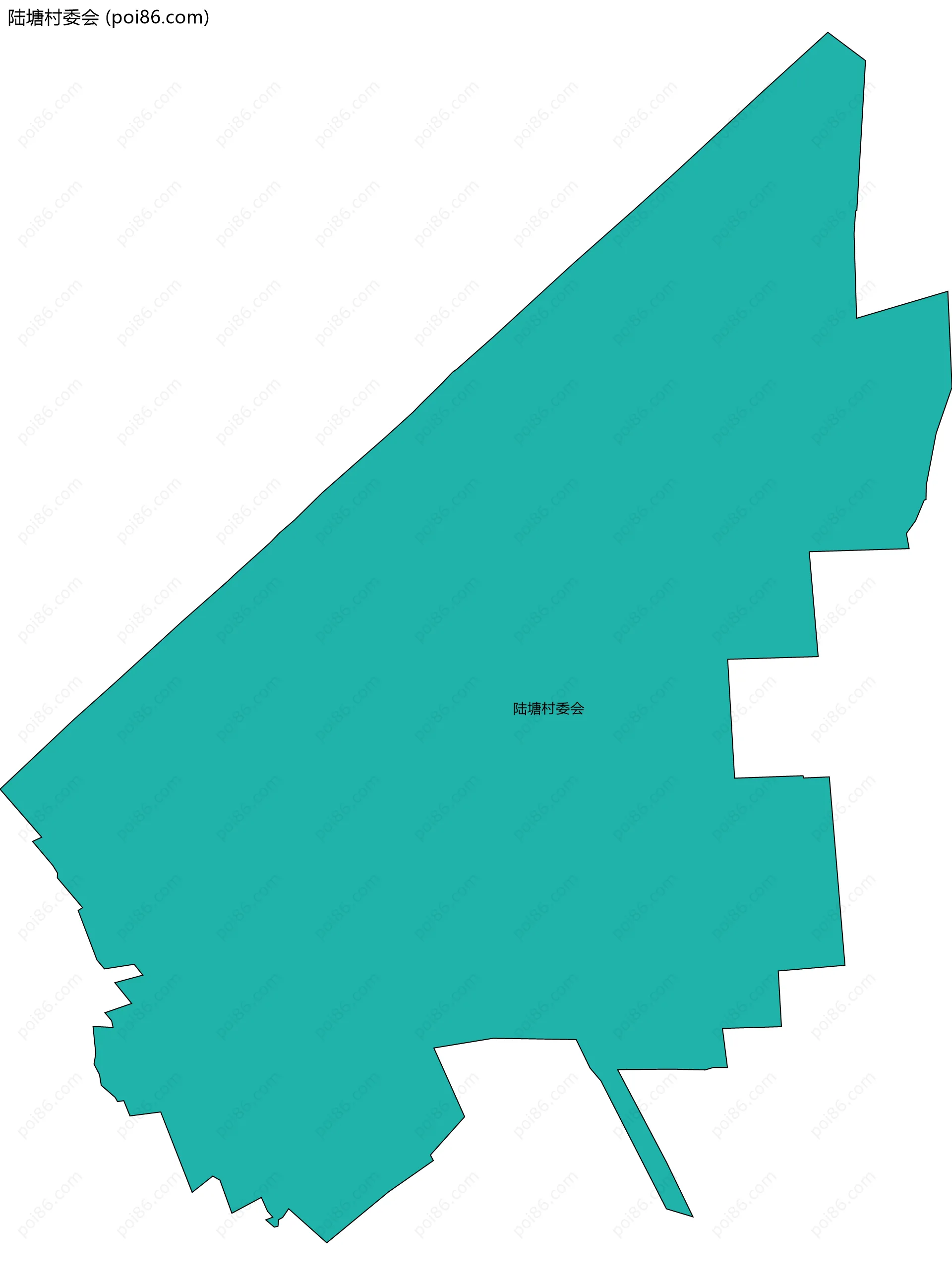 陆塘村委会边界地图