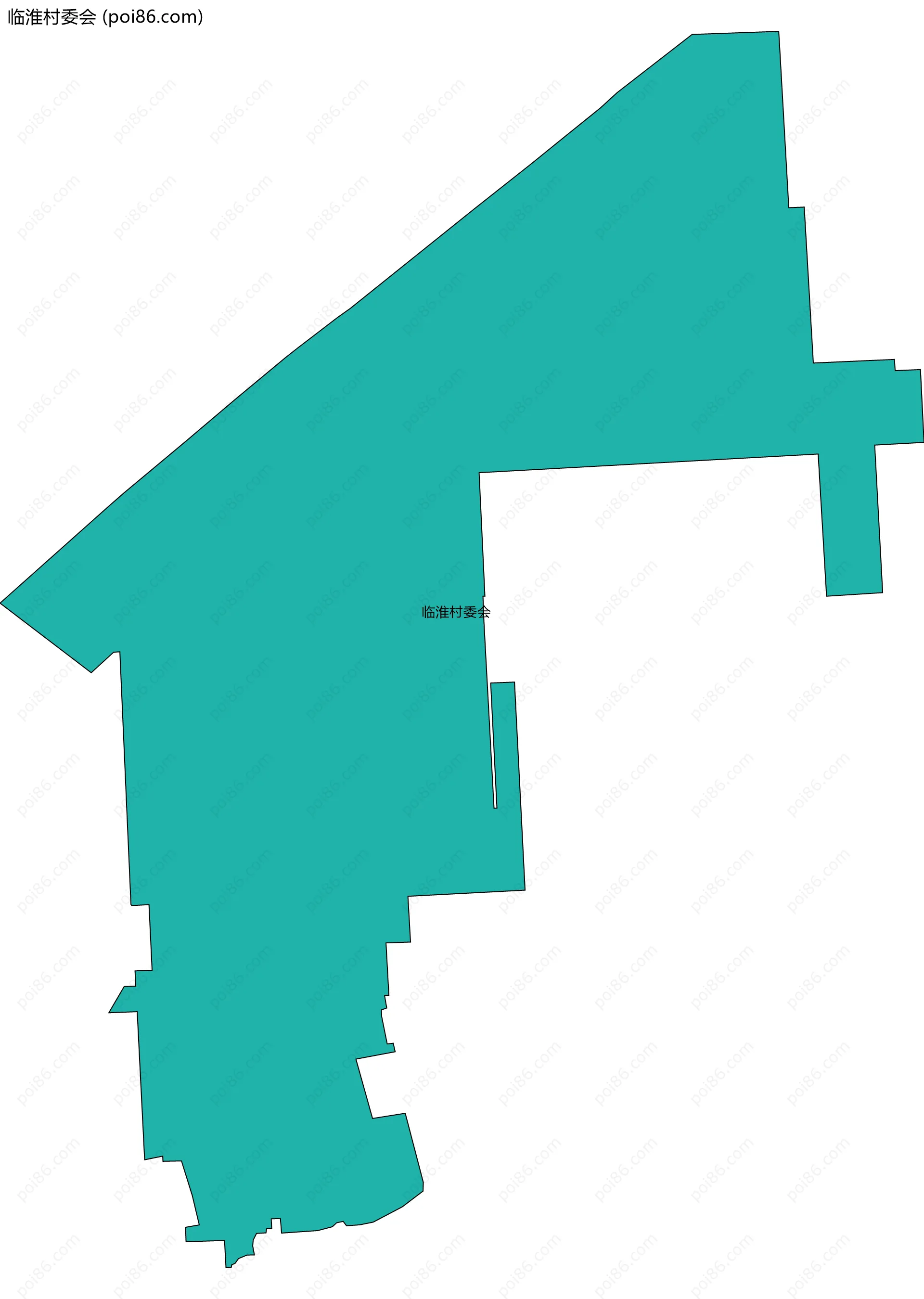 临淮村委会边界地图