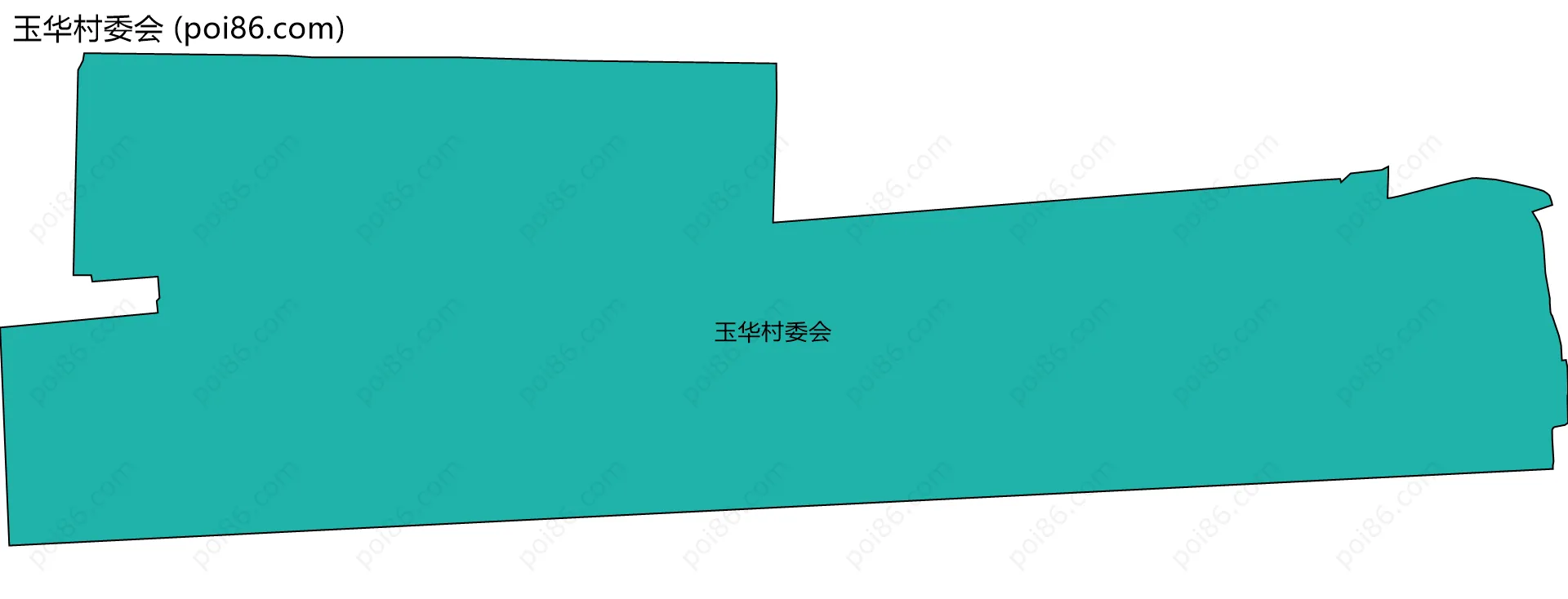 玉华村委会边界地图