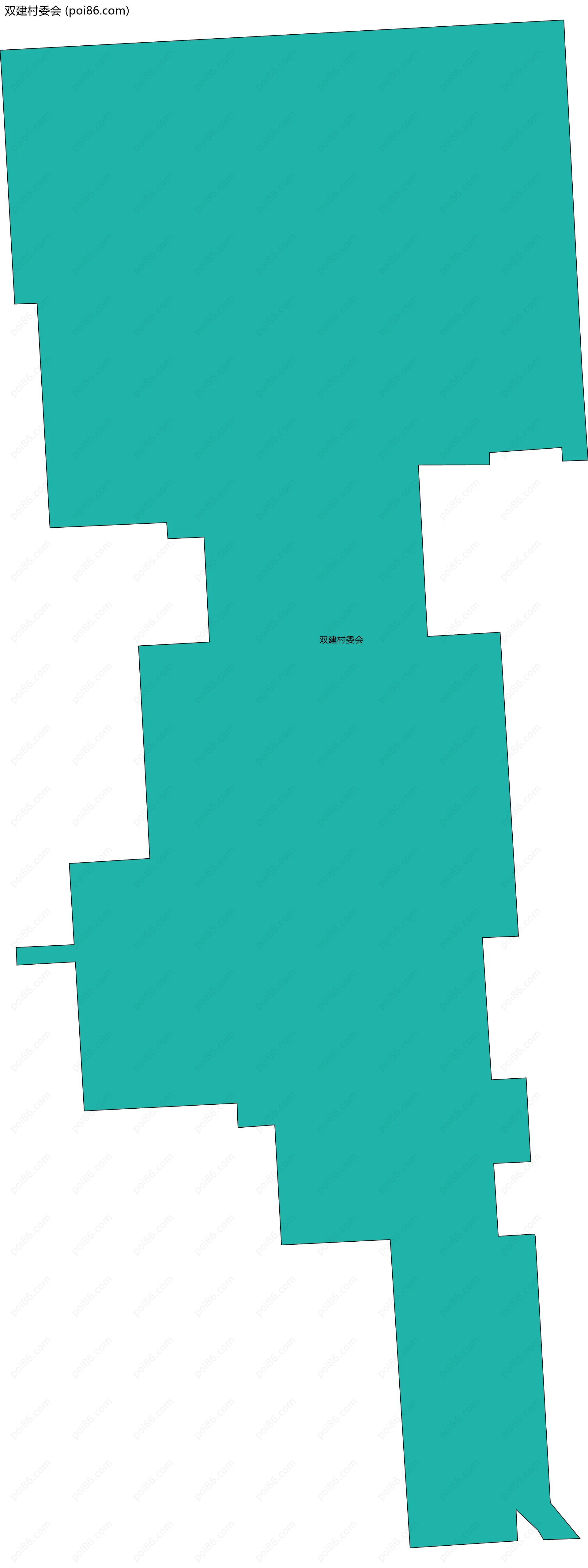 双建村委会边界地图