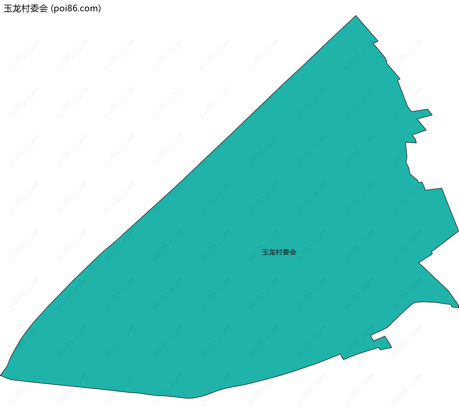 玉龙村委会边界地图