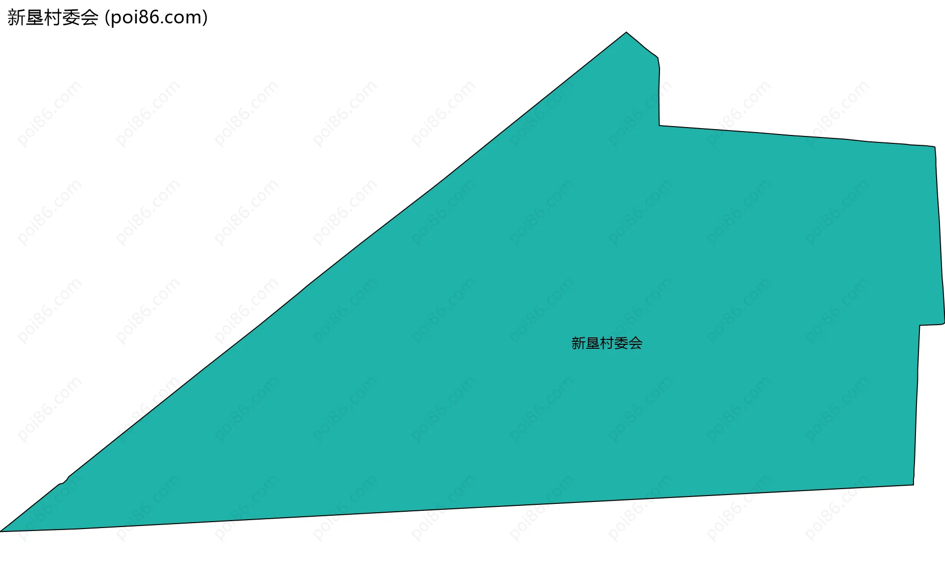 新垦村委会边界地图