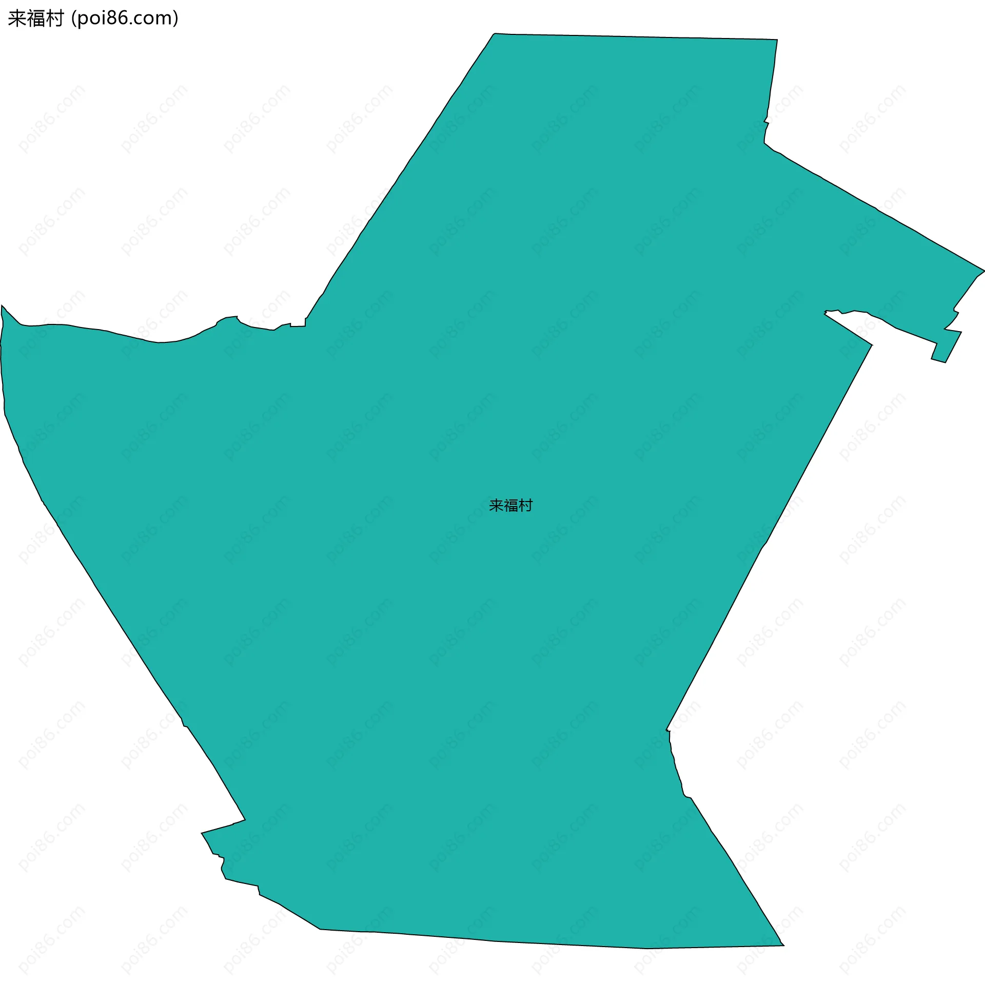 来福村边界地图