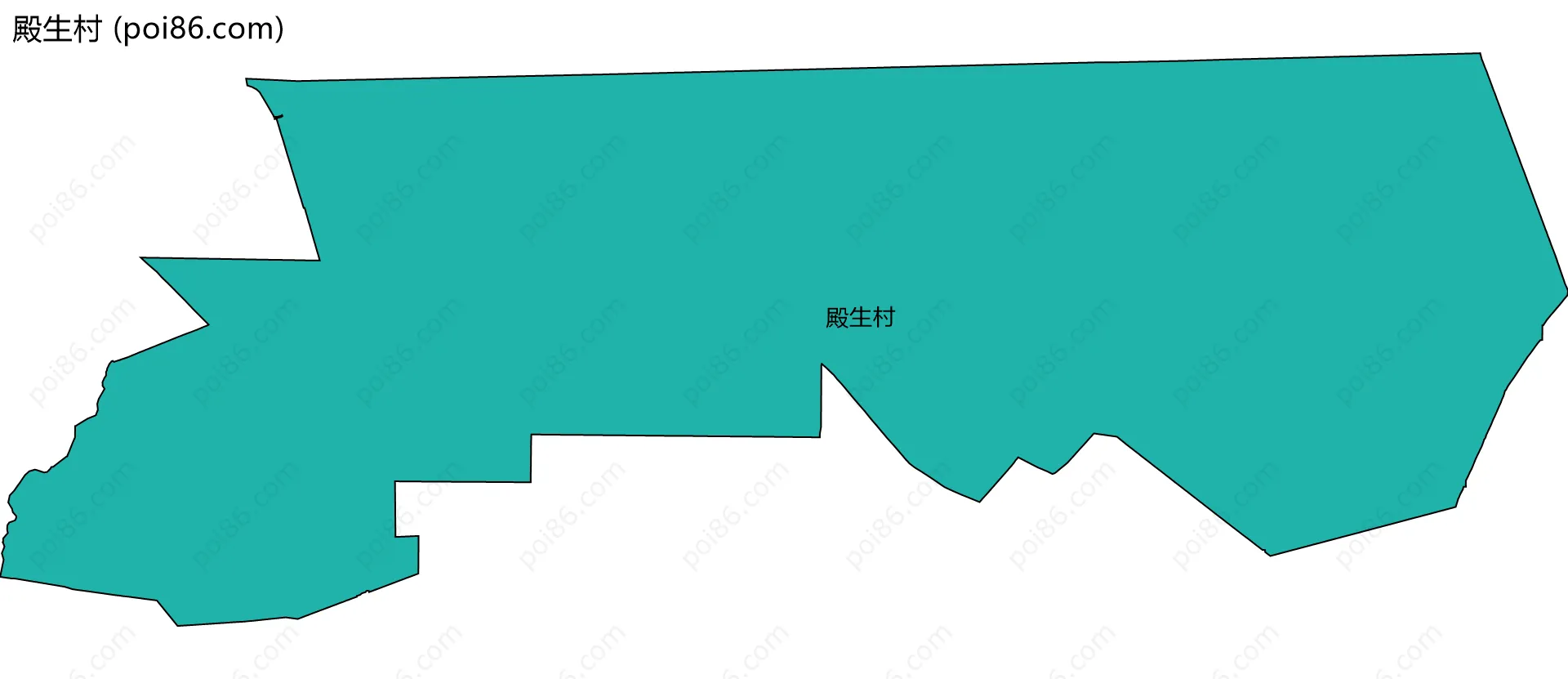 殿生村边界地图