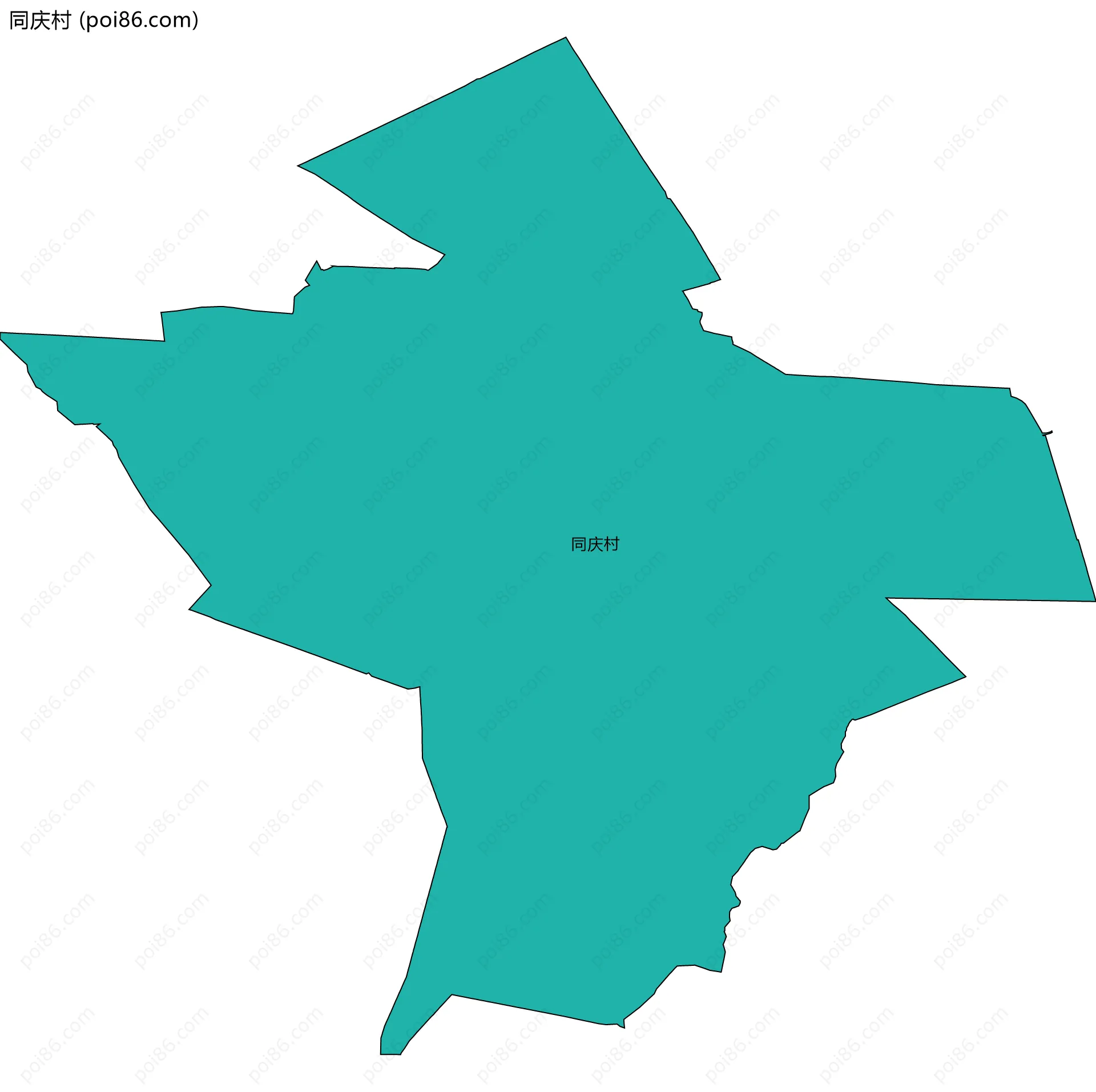 同庆村边界地图