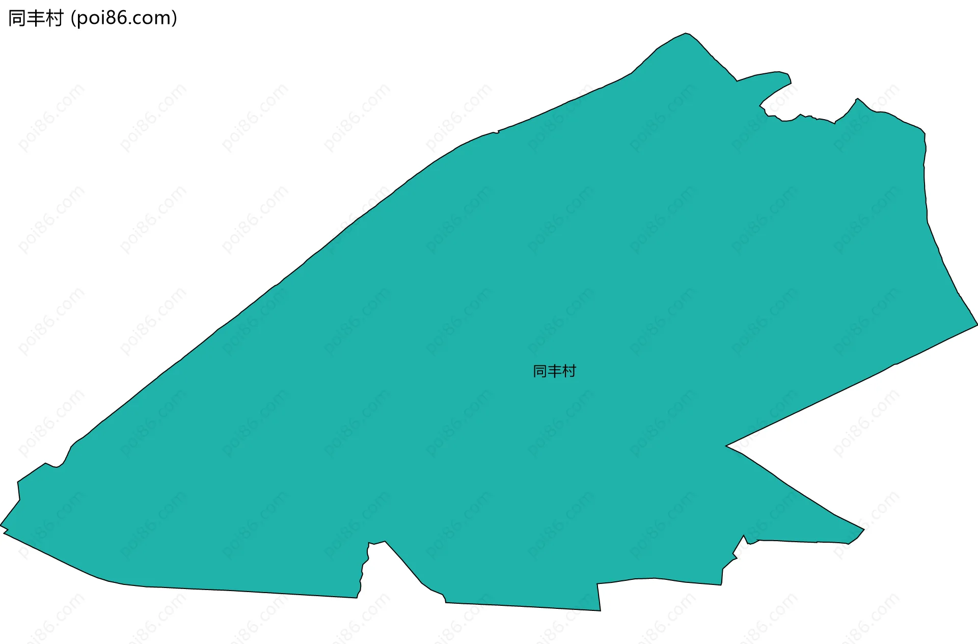 同丰村边界地图