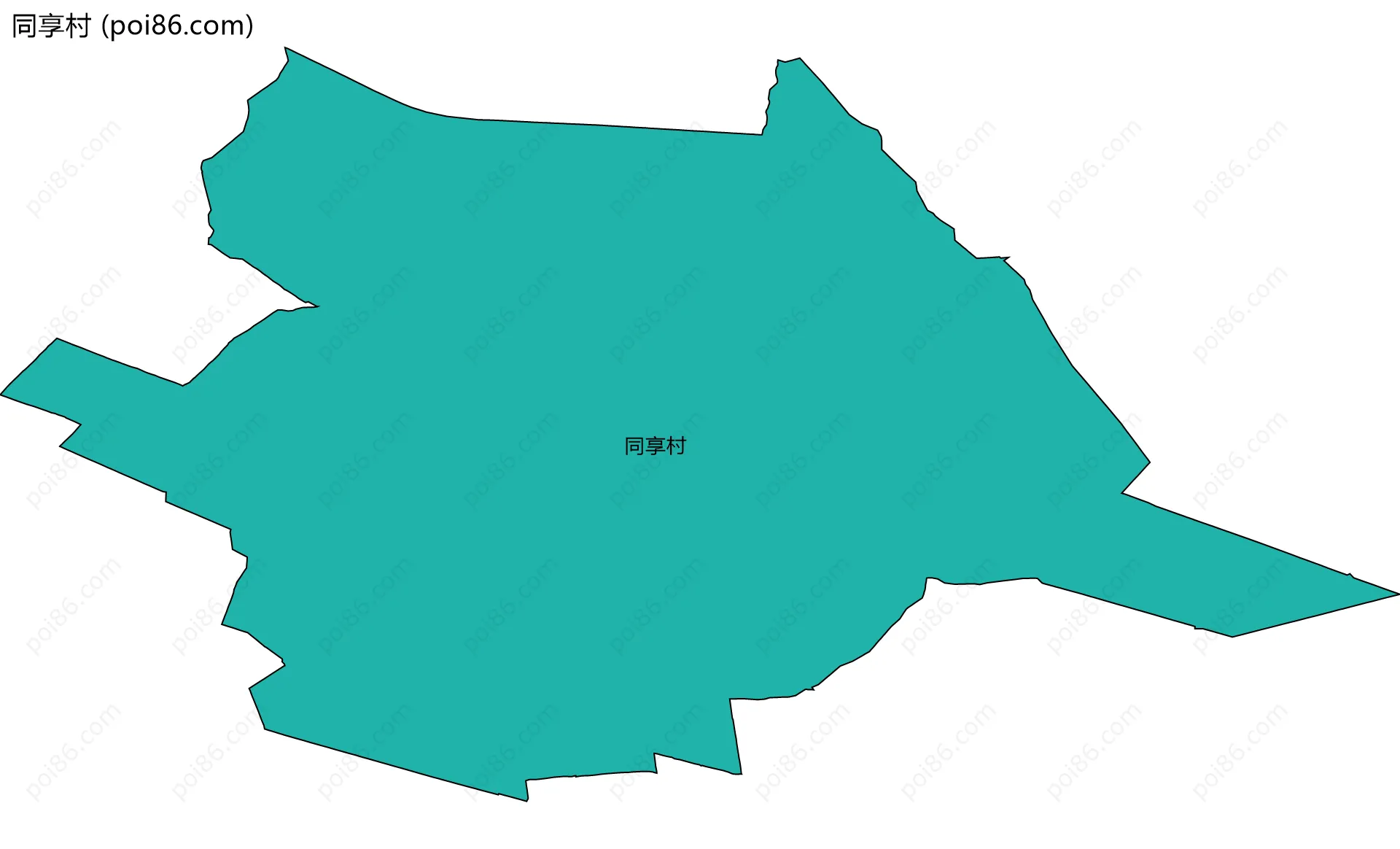 同享村边界地图